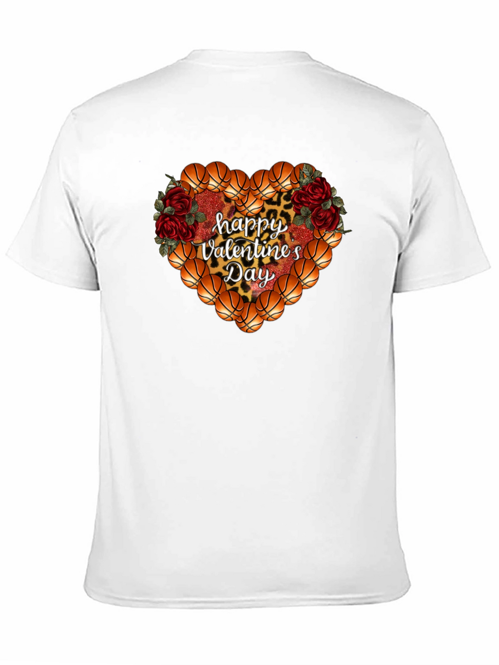 Basketball Heart Valentines Day T-Shirt