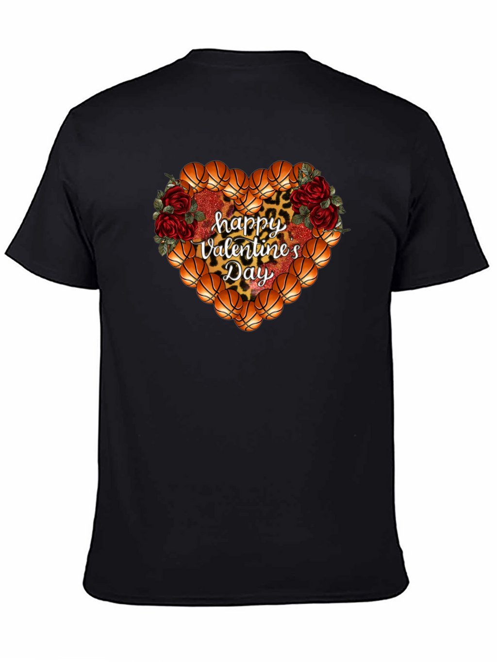 Basketball Heart Valentines Day T-Shirt