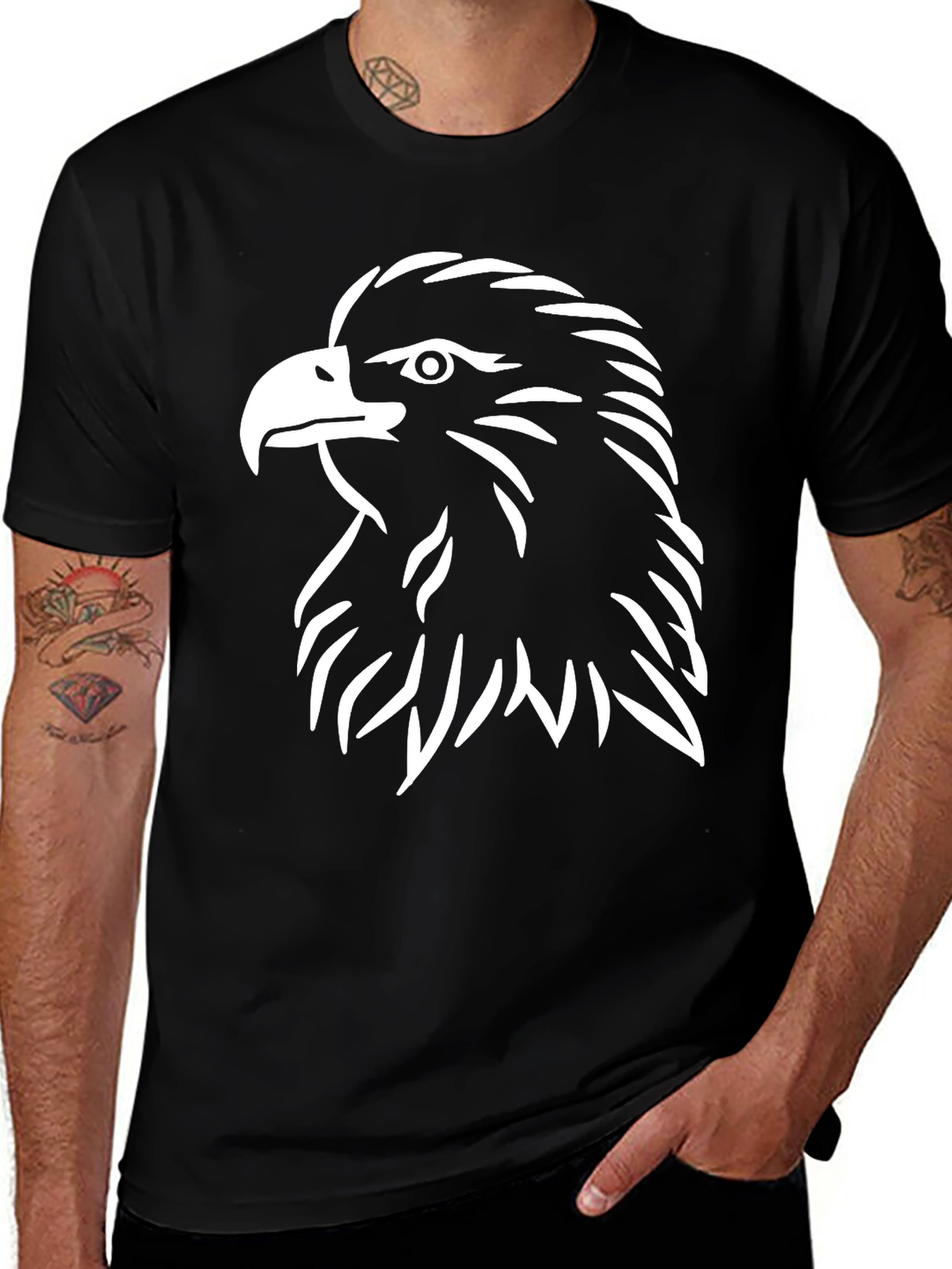 Eagle Graphic Black Tee