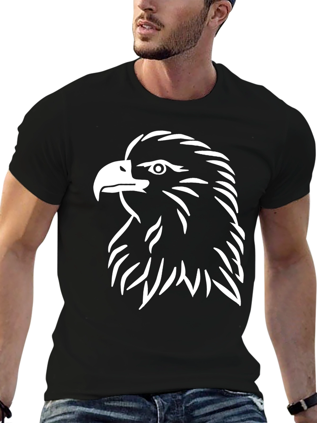 Eagle Graphic Black Tee