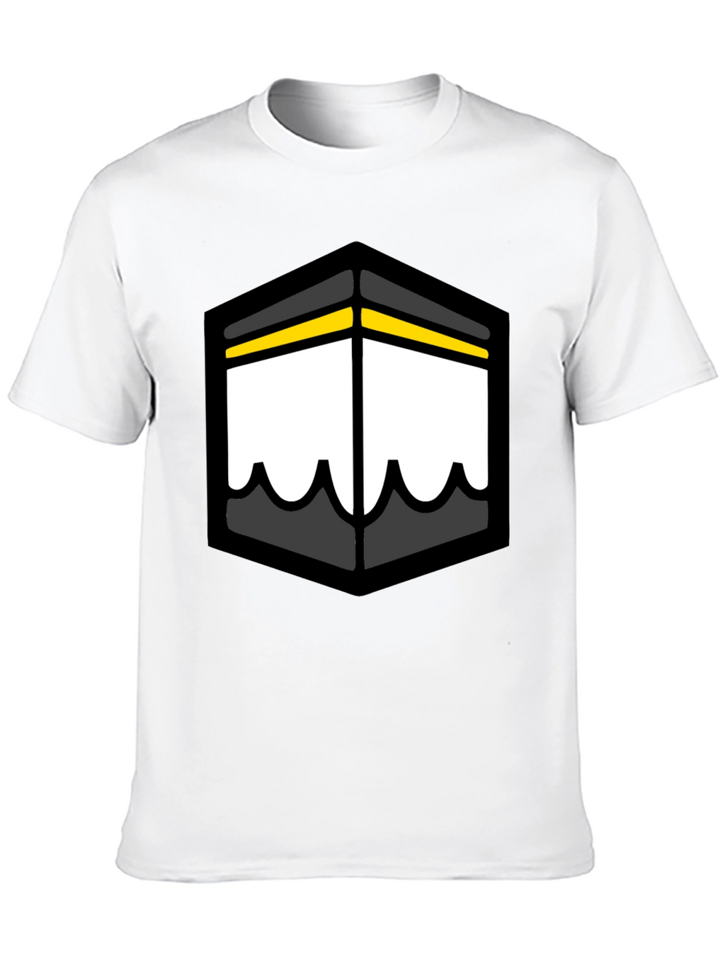 Kaaba Graphic Tee - Black Cotton T-Shirt