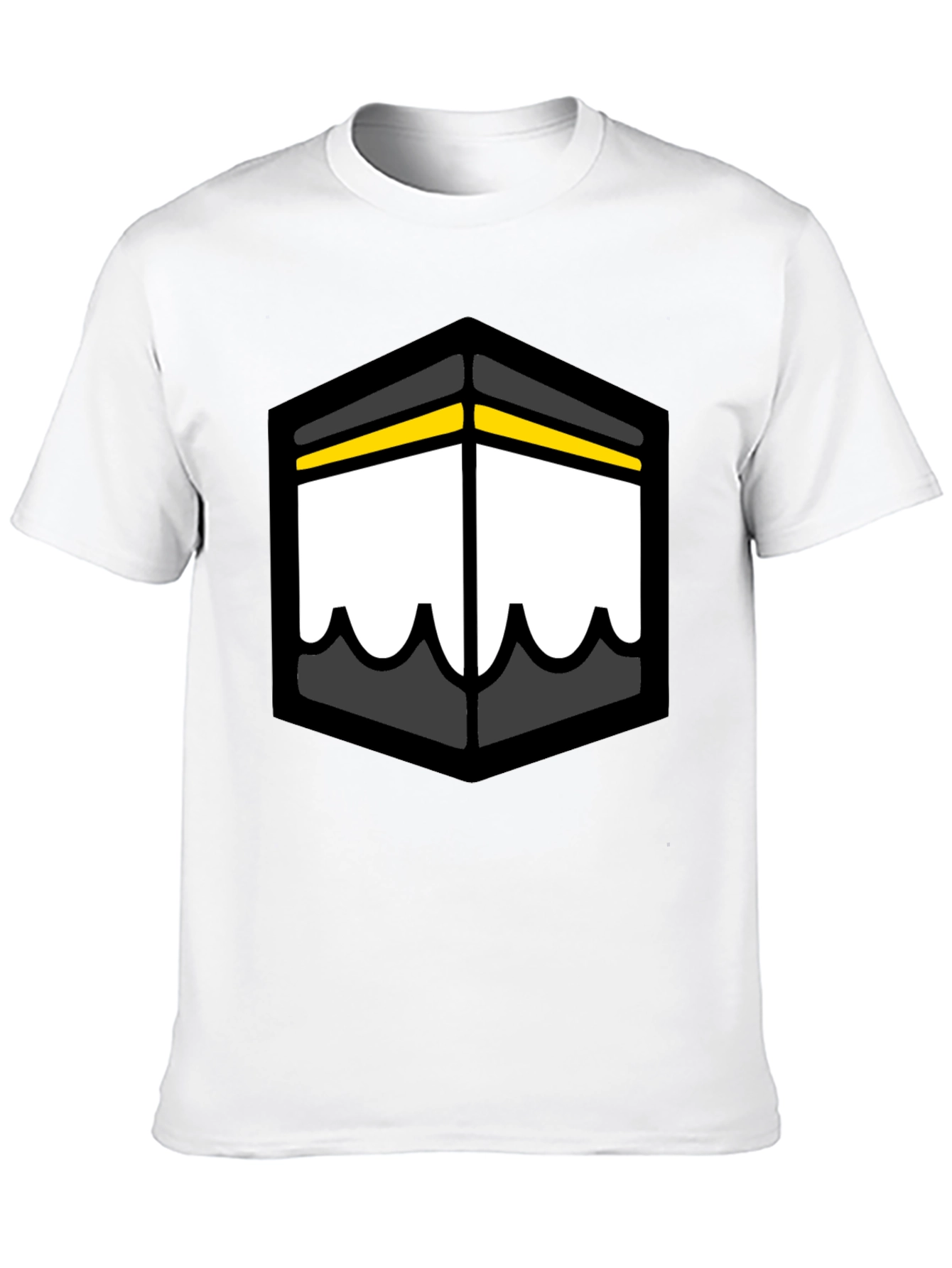Kaaba Graphic Tee - Black Cotton T-Shirt