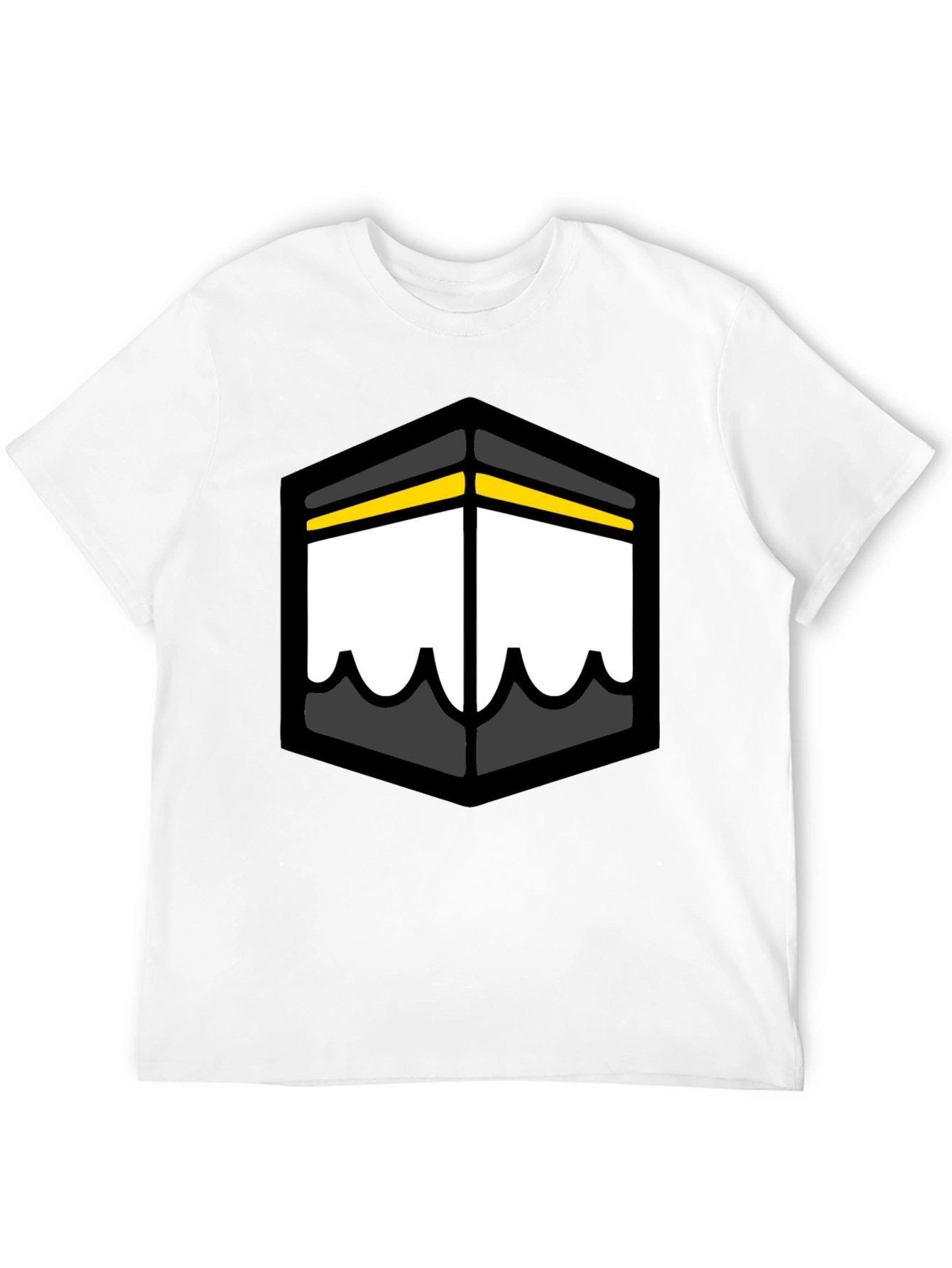 Kaaba Graphic Tee - Black Cotton T-Shirt