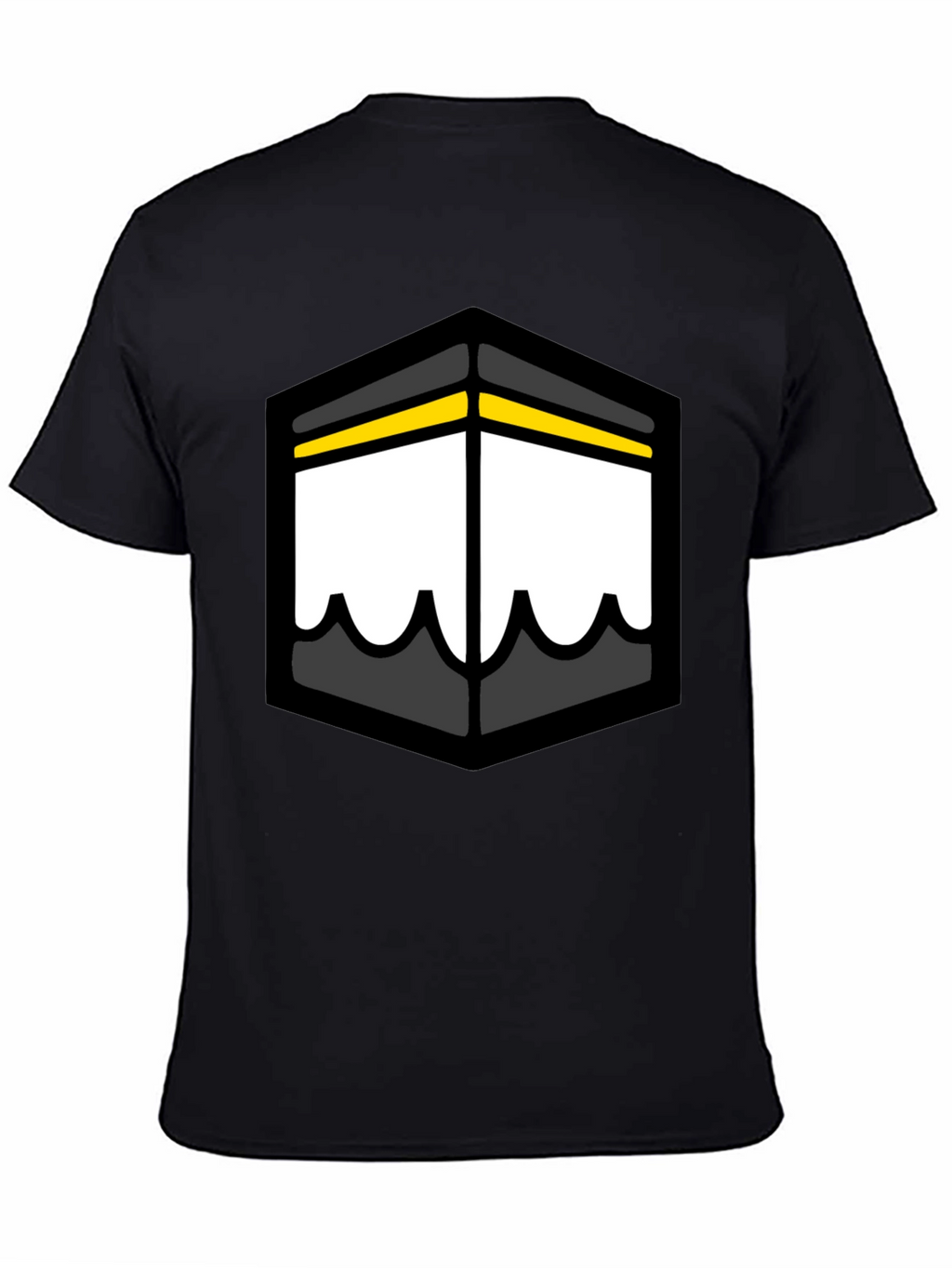 Kaaba Graphic Tee - Black Cotton T-Shirt