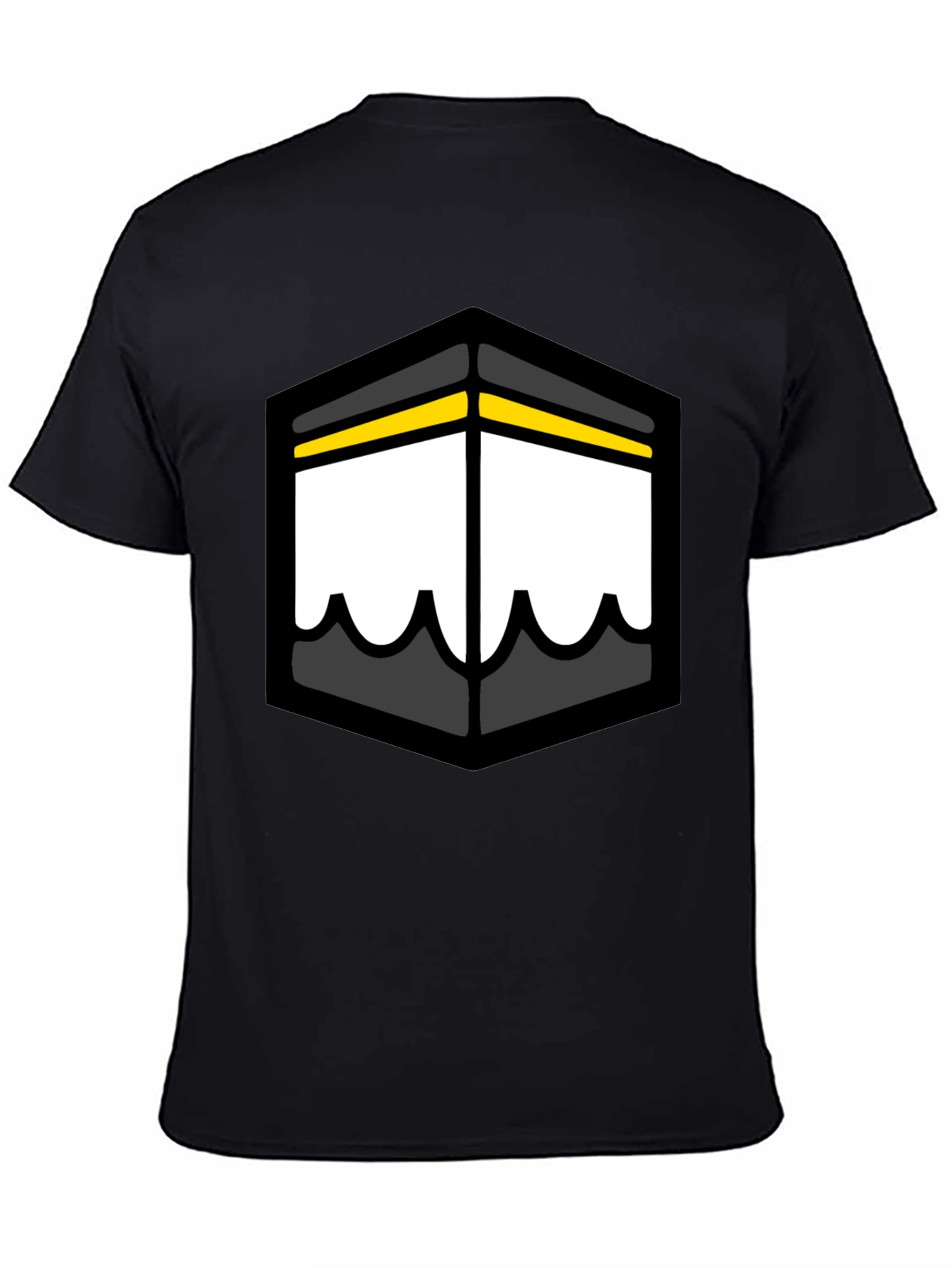 Kaaba Graphic Tee - Black Cotton T-Shirt