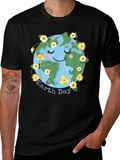 Earth Day T-Shirt Cute Planet Graphic Tee