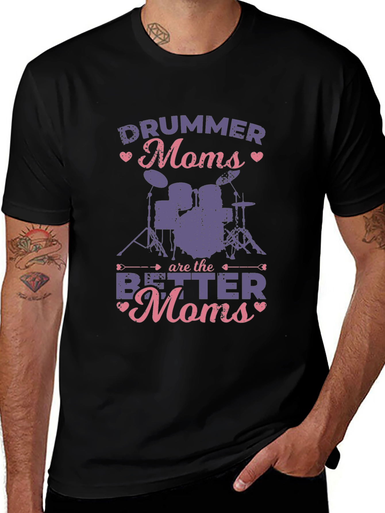 Drummer Moms T-Shirt - Best Mom Ever!