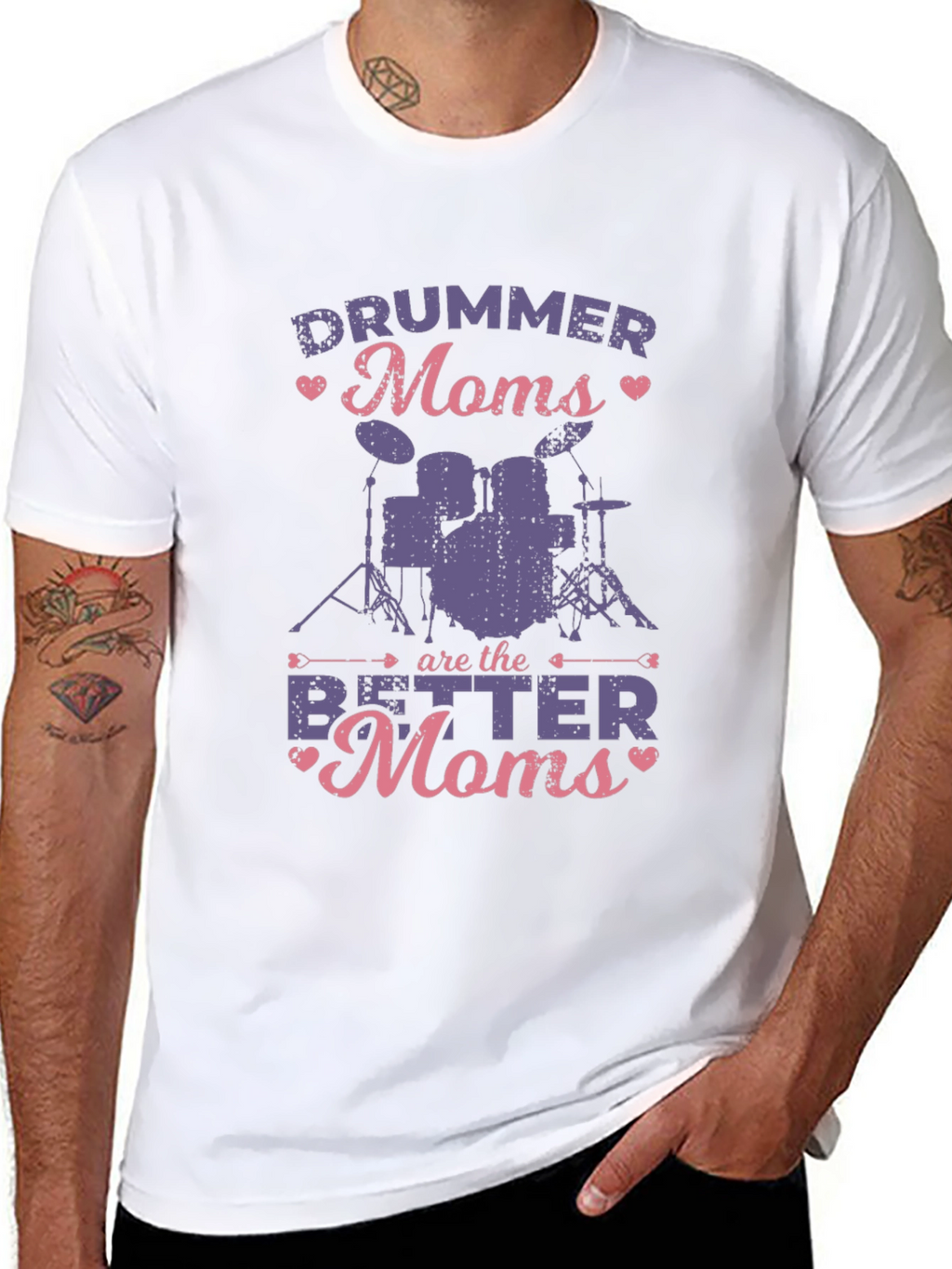 Drummer Moms T-Shirt - Best Mom Ever!