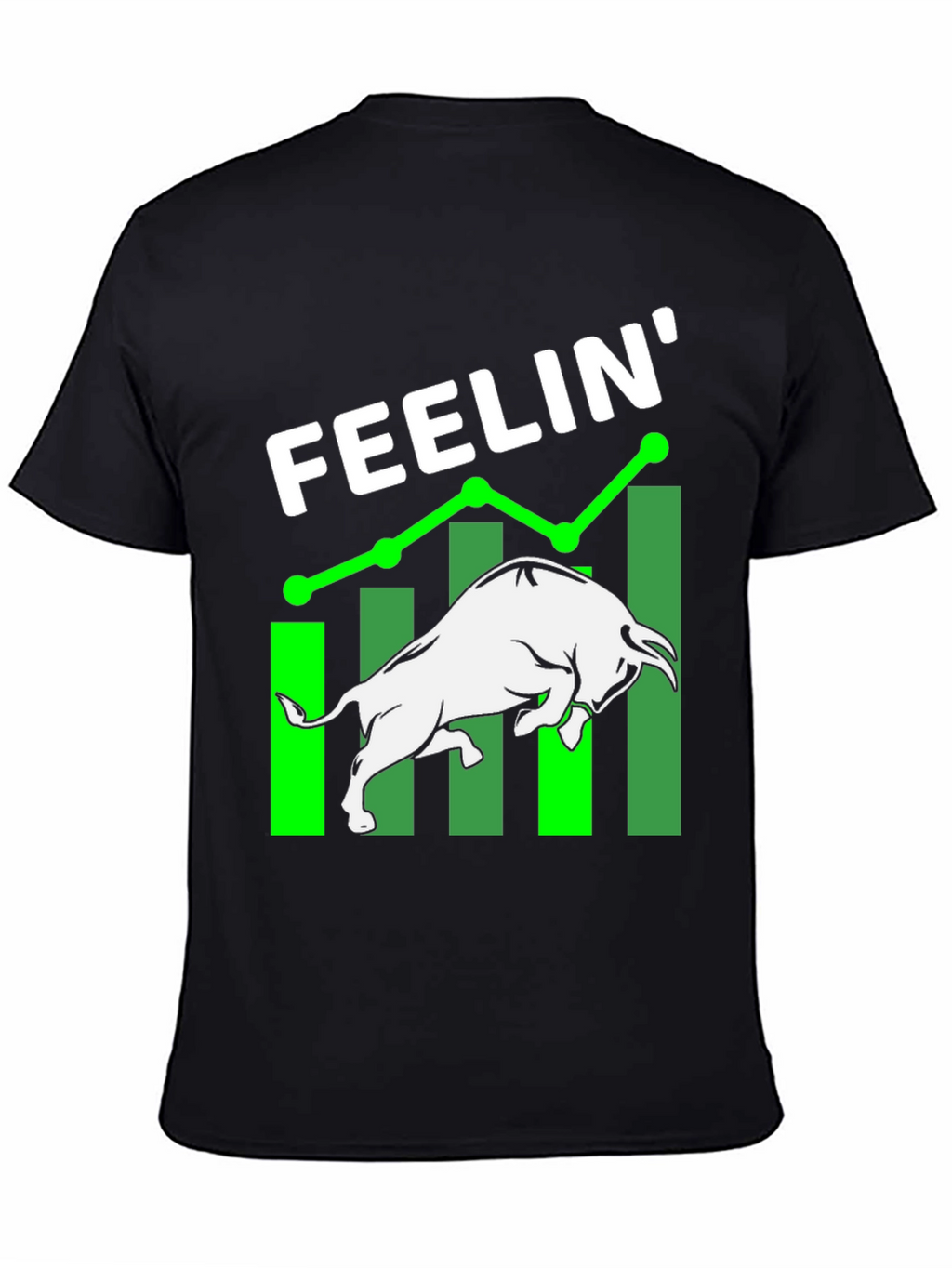 Feelin Bullish Black Graphic Tee