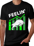 Feelin Bullish Black Graphic Tee