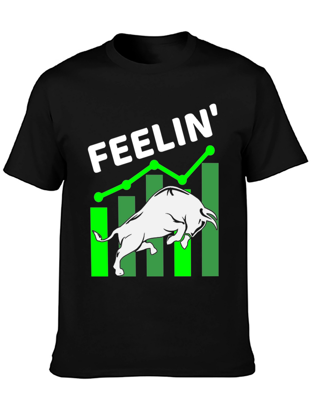 Feelin Bullish Black Graphic Tee
