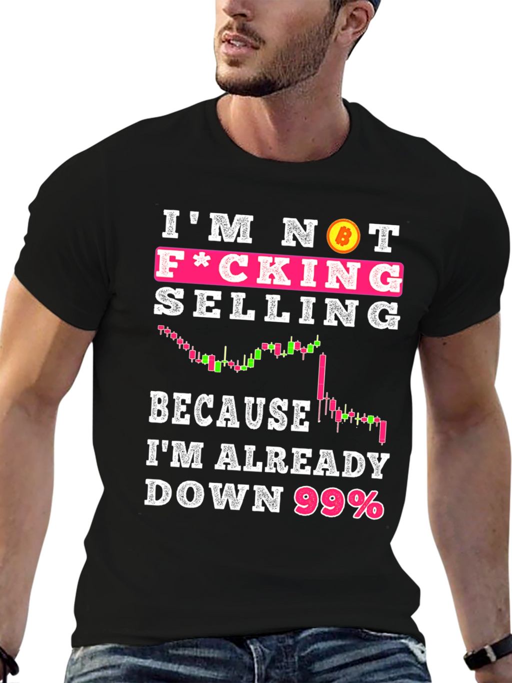 Bitcoin Crypto Im Not Selling Black T-Shirt