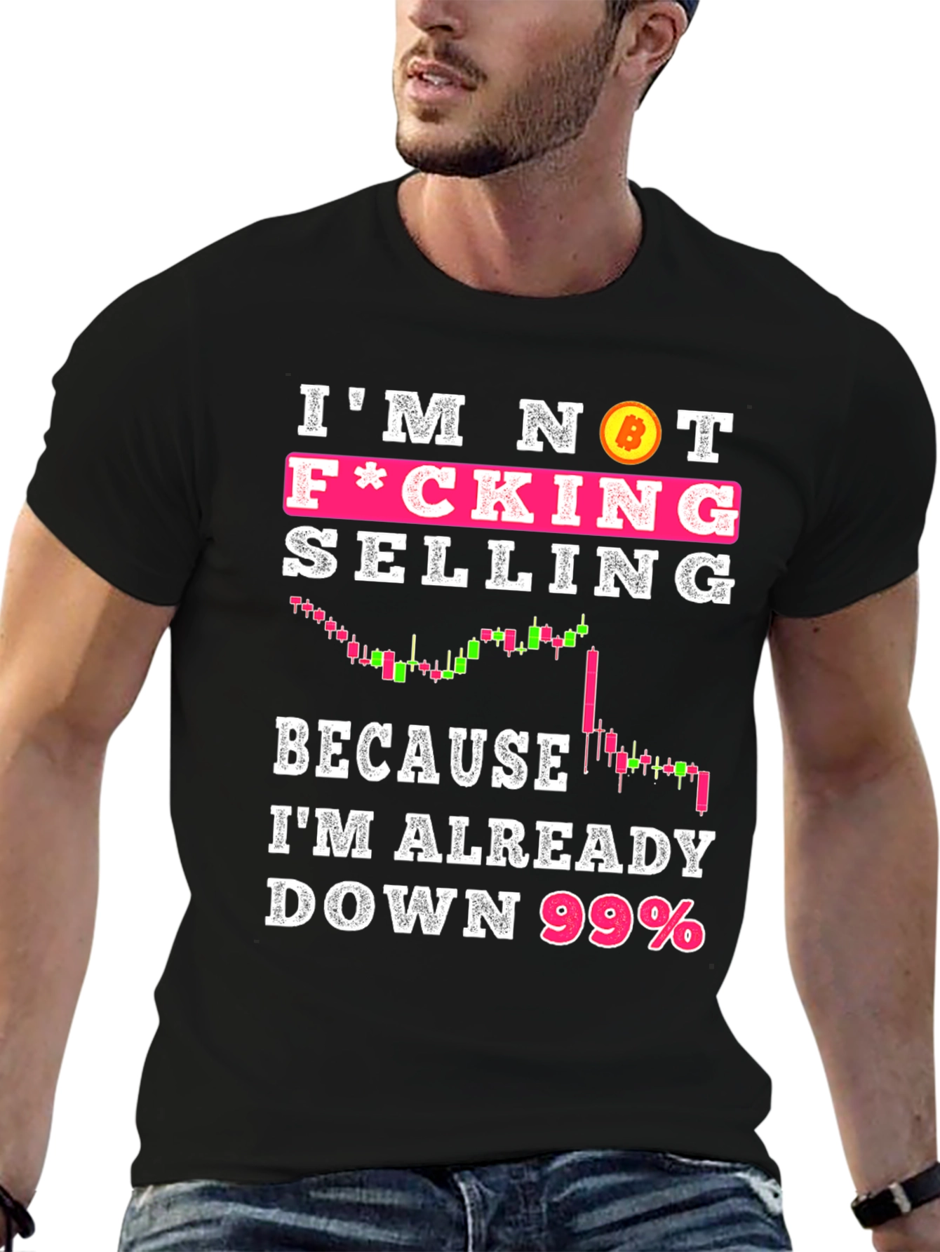 Bitcoin Crypto Im Not Selling Black T-Shirt