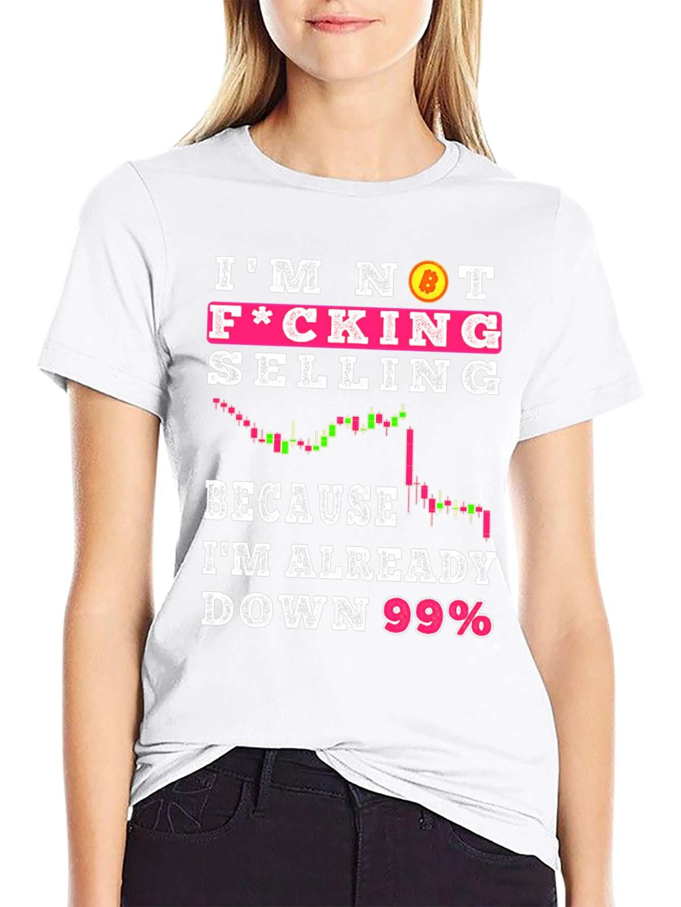 Bitcoin Crypto Im Not Selling Black T-Shirt