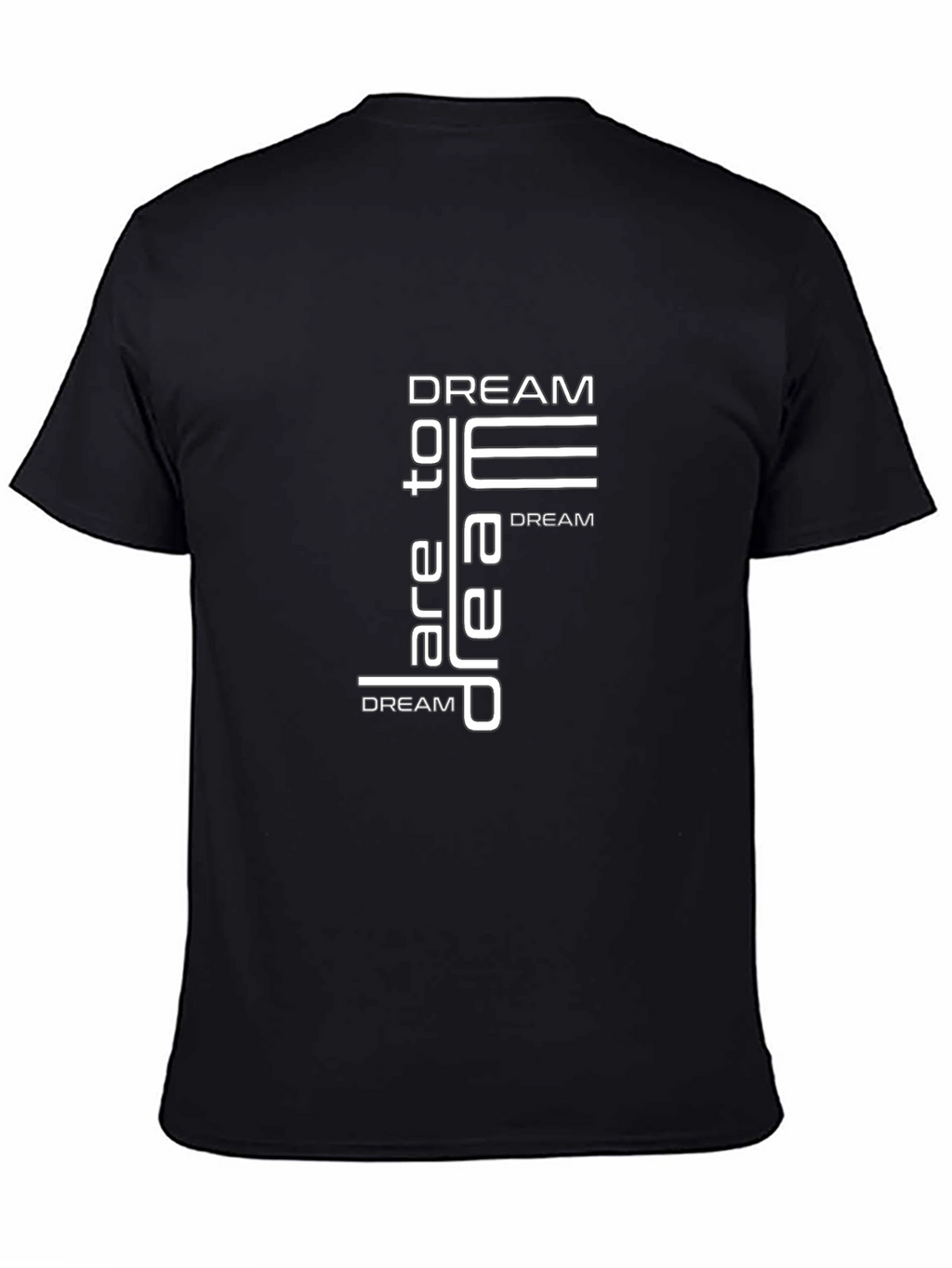 Dream Graphic Print Mens Black T-Shirt
