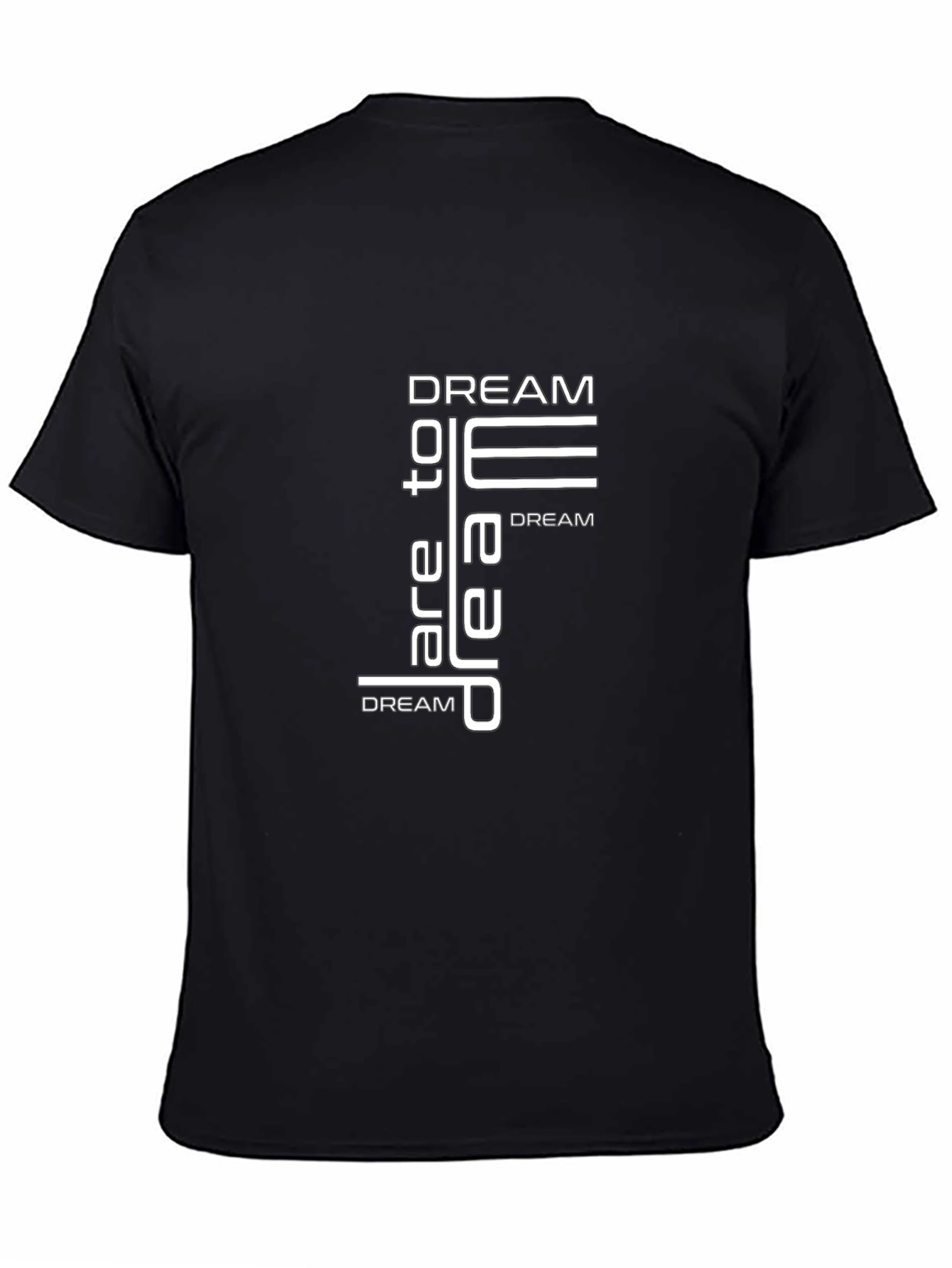Dream Graphic Print Mens Black T-Shirt