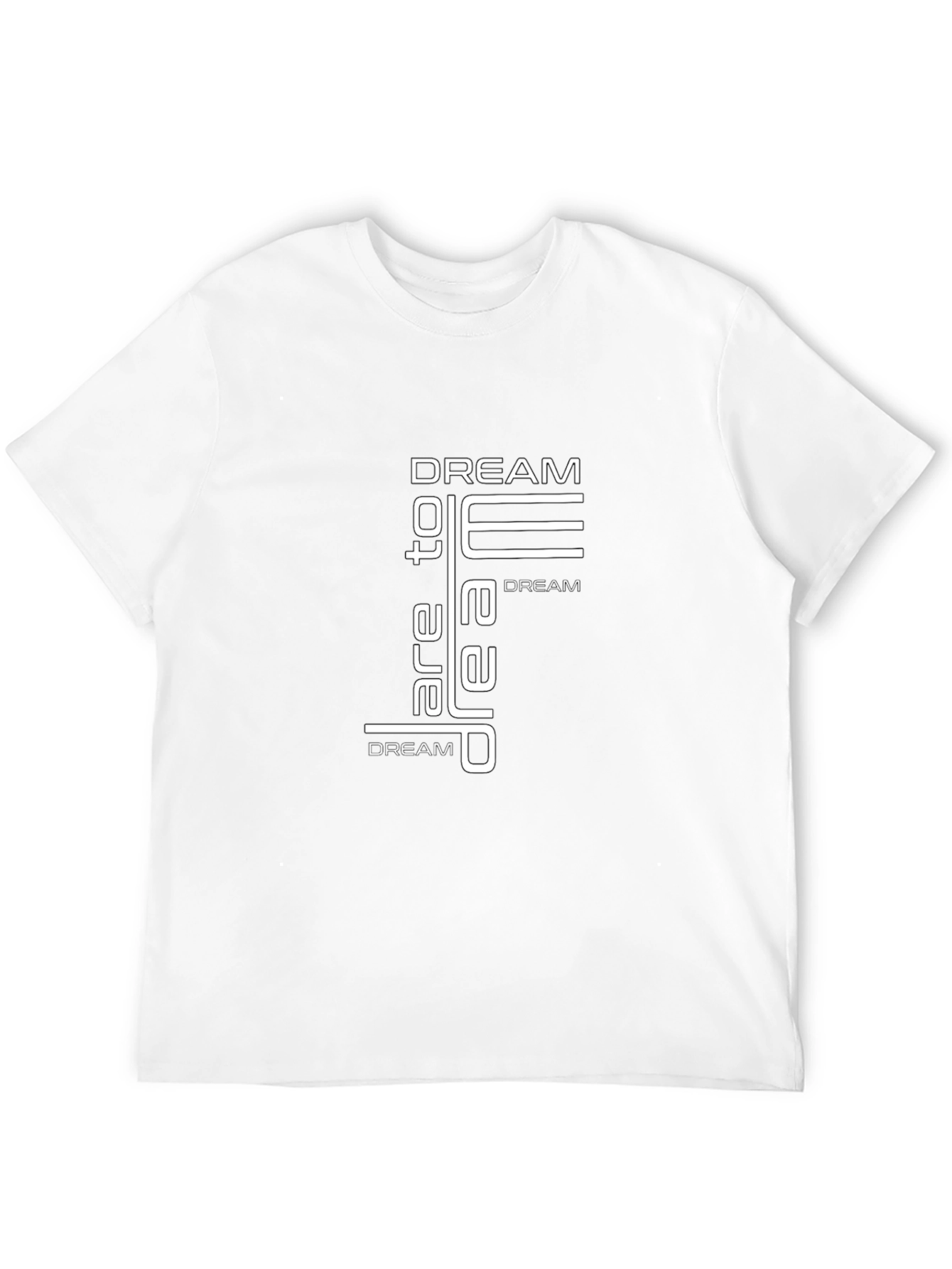 Dream Graphic Print Mens Black T-Shirt