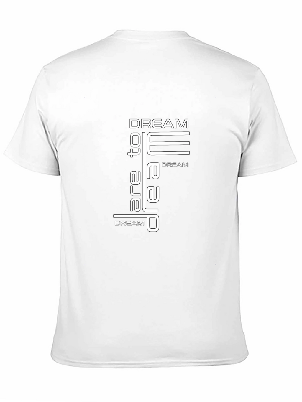 Dream Graphic Print Mens Black T-Shirt