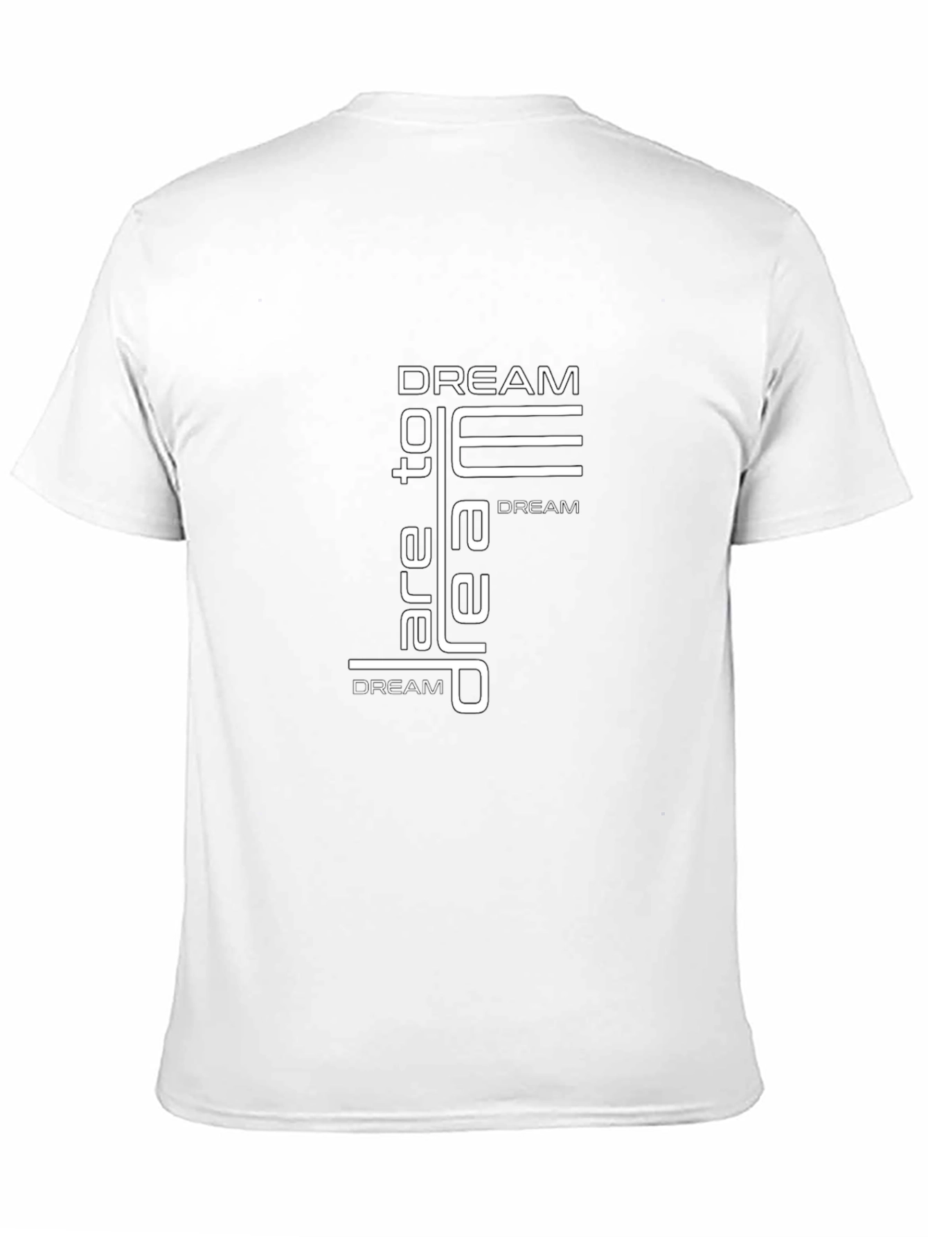 Dream Graphic Print Mens Black T-Shirt