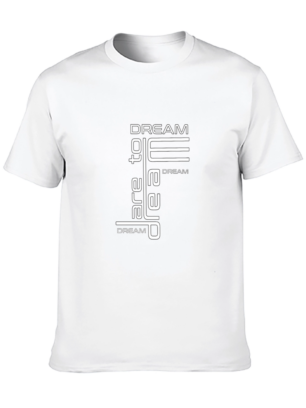 Dream Graphic Print Mens Black T-Shirt