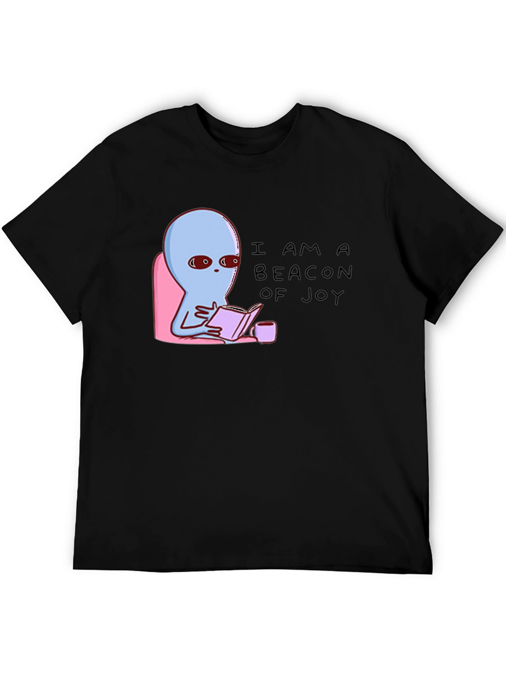 Beacon of Joy Alien Reading T-Shirt