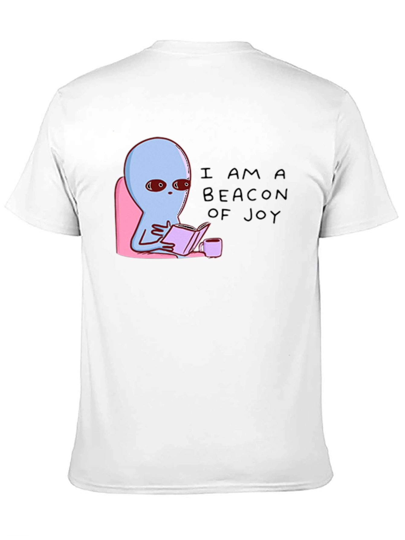 Beacon of Joy Alien Reading T-Shirt