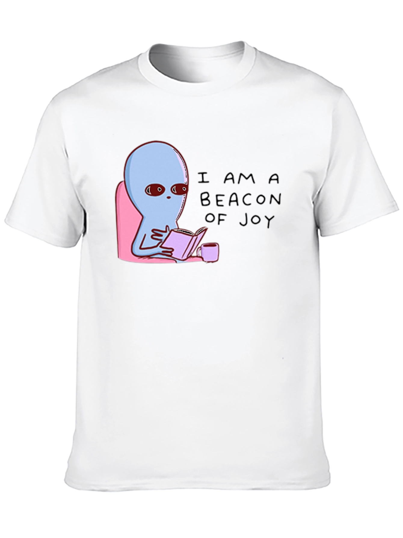 Beacon of Joy Alien Reading T-Shirt