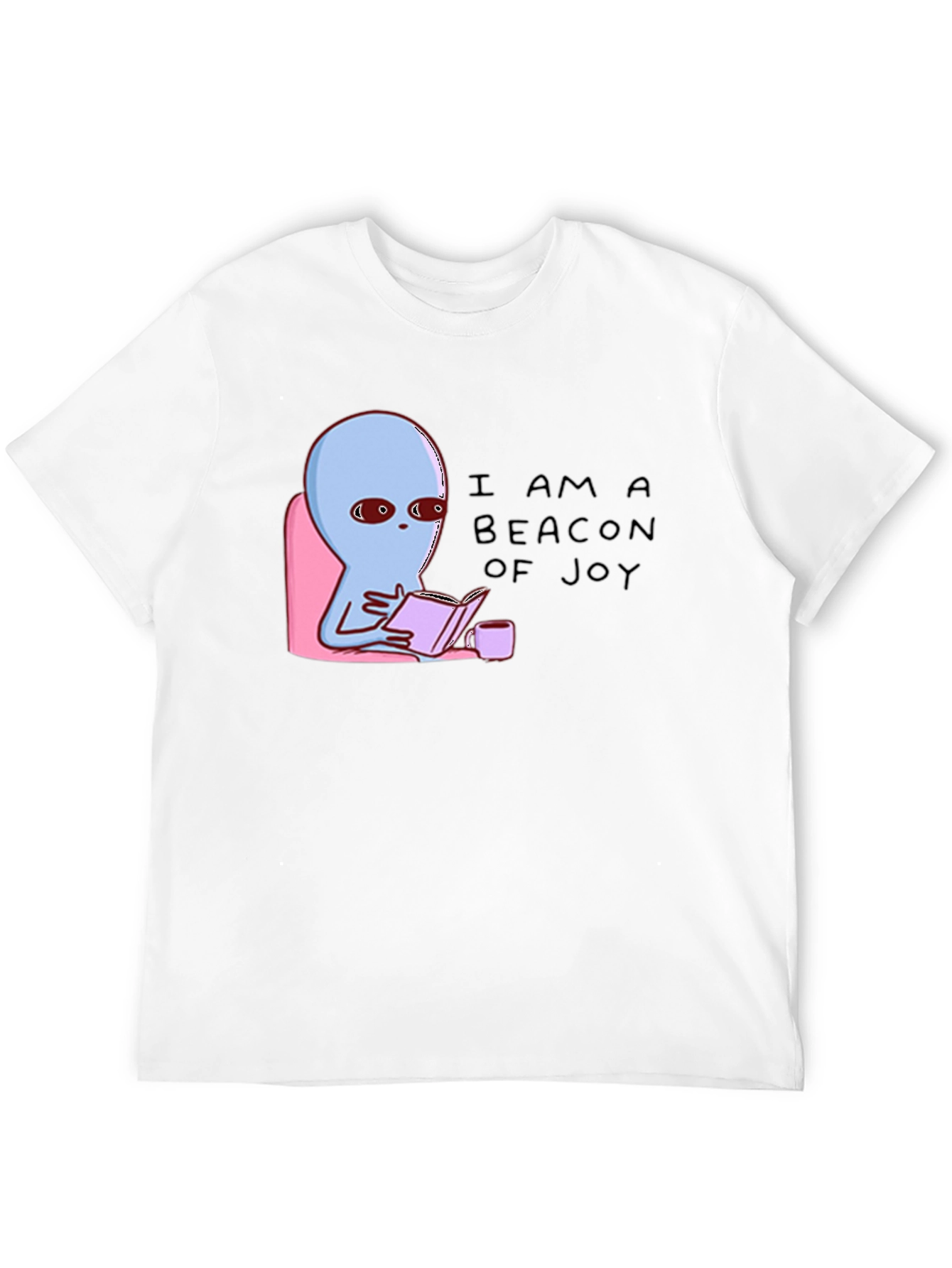 Beacon of Joy Alien Reading T-Shirt