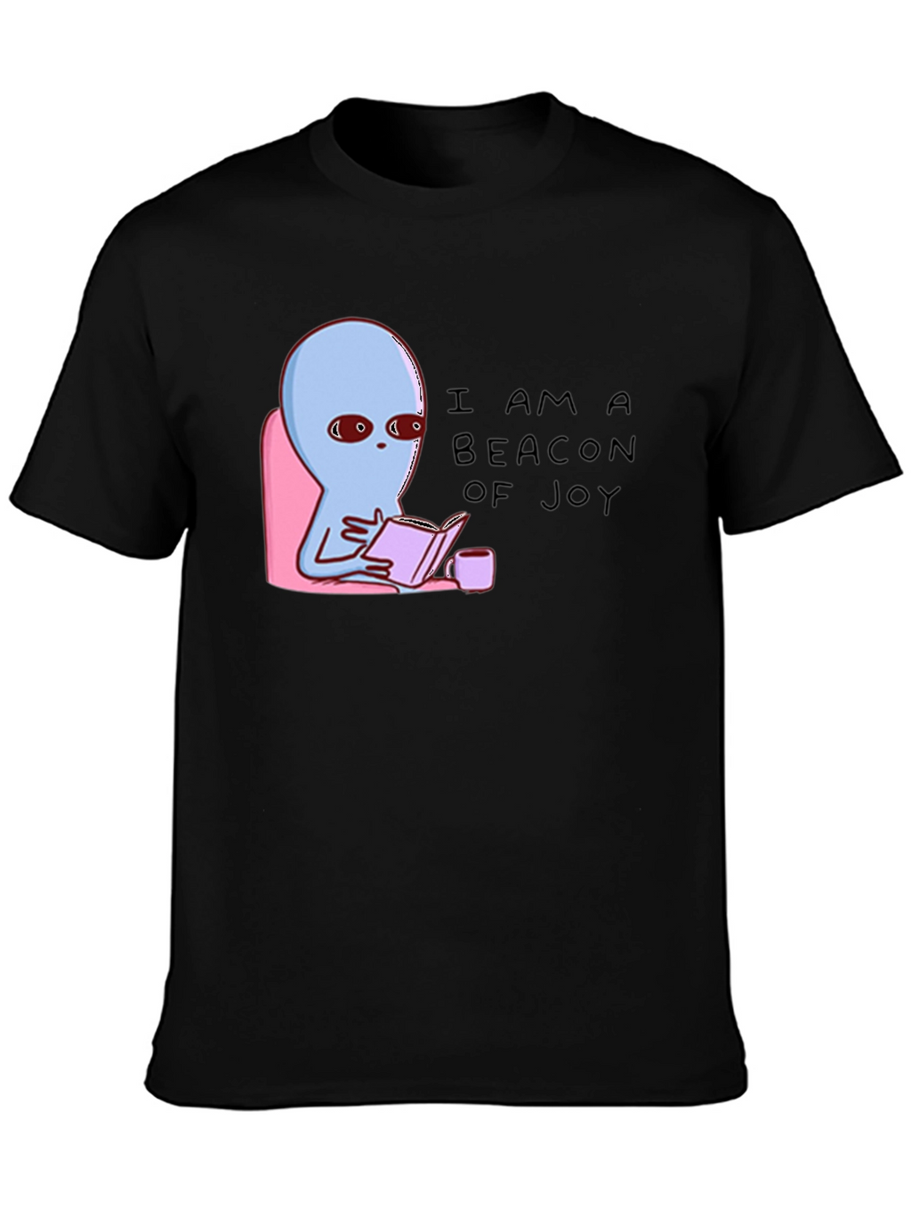 Beacon of Joy Alien Reading T-Shirt
