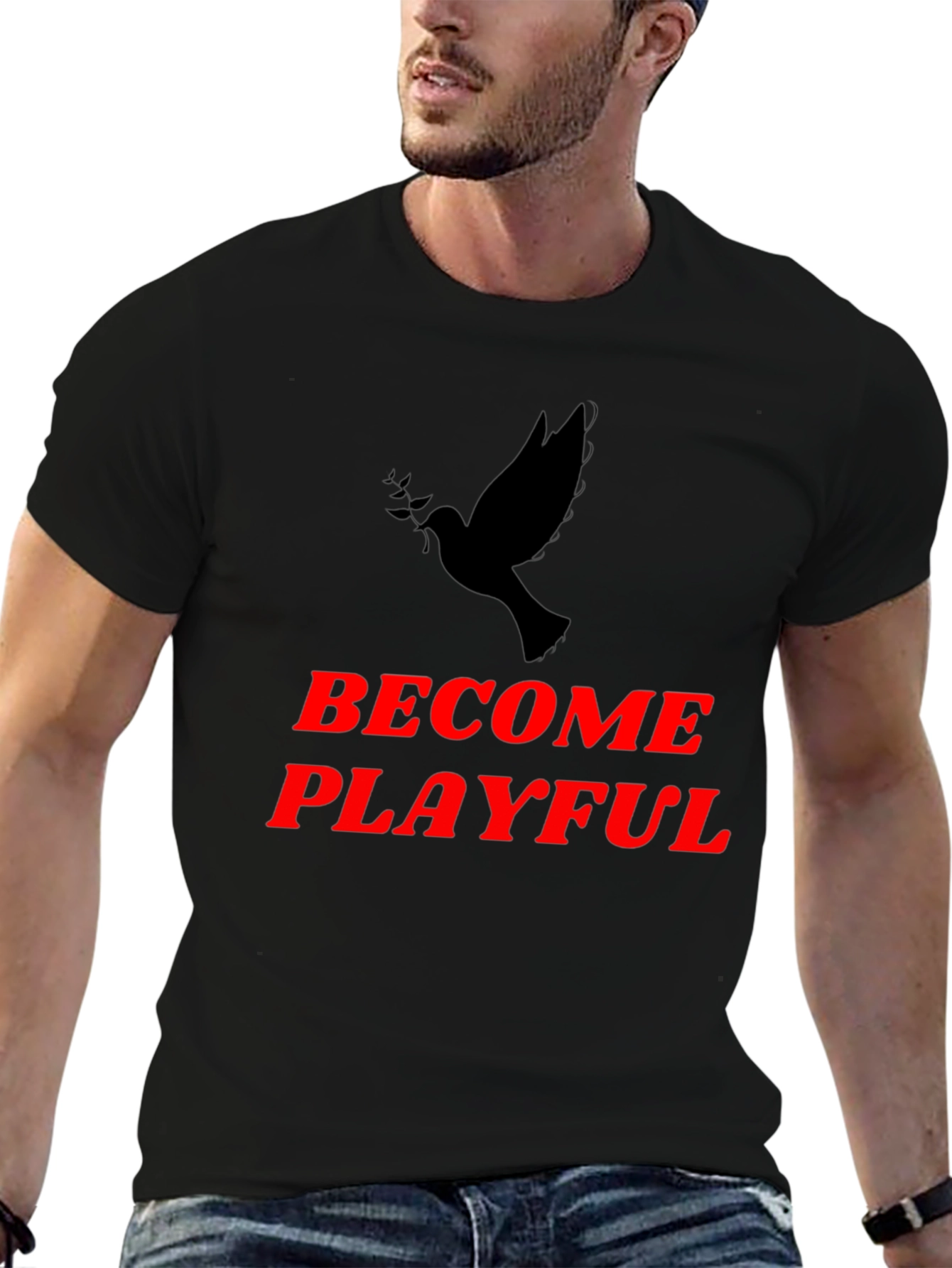 Become Playful Graphic T-Shirt - Black