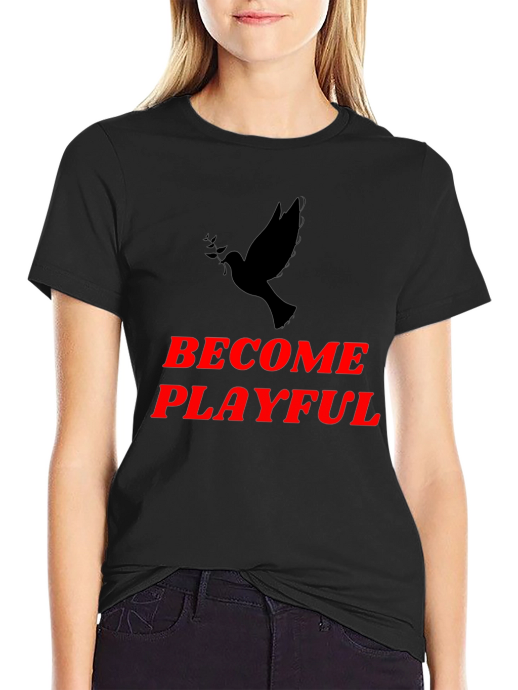 Become Playful Graphic T-Shirt - Black
