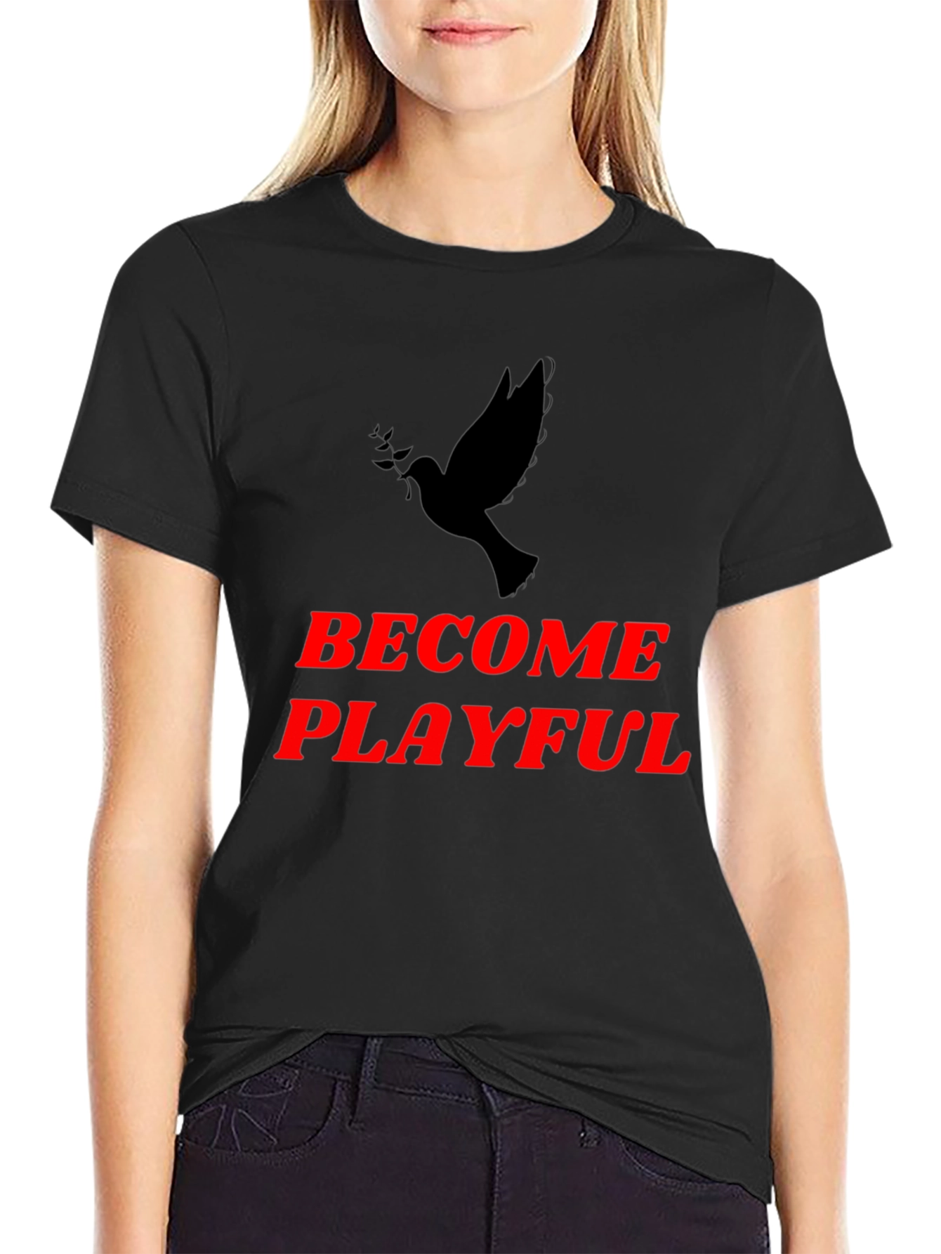 Become Playful Graphic T-Shirt - Black