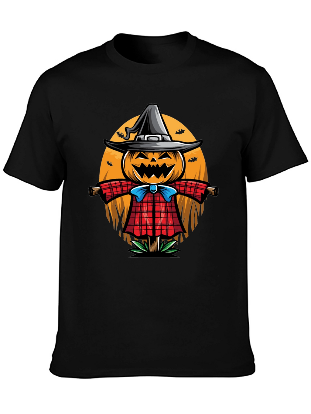 Halloween Scarecrow Graphic T-Shirt