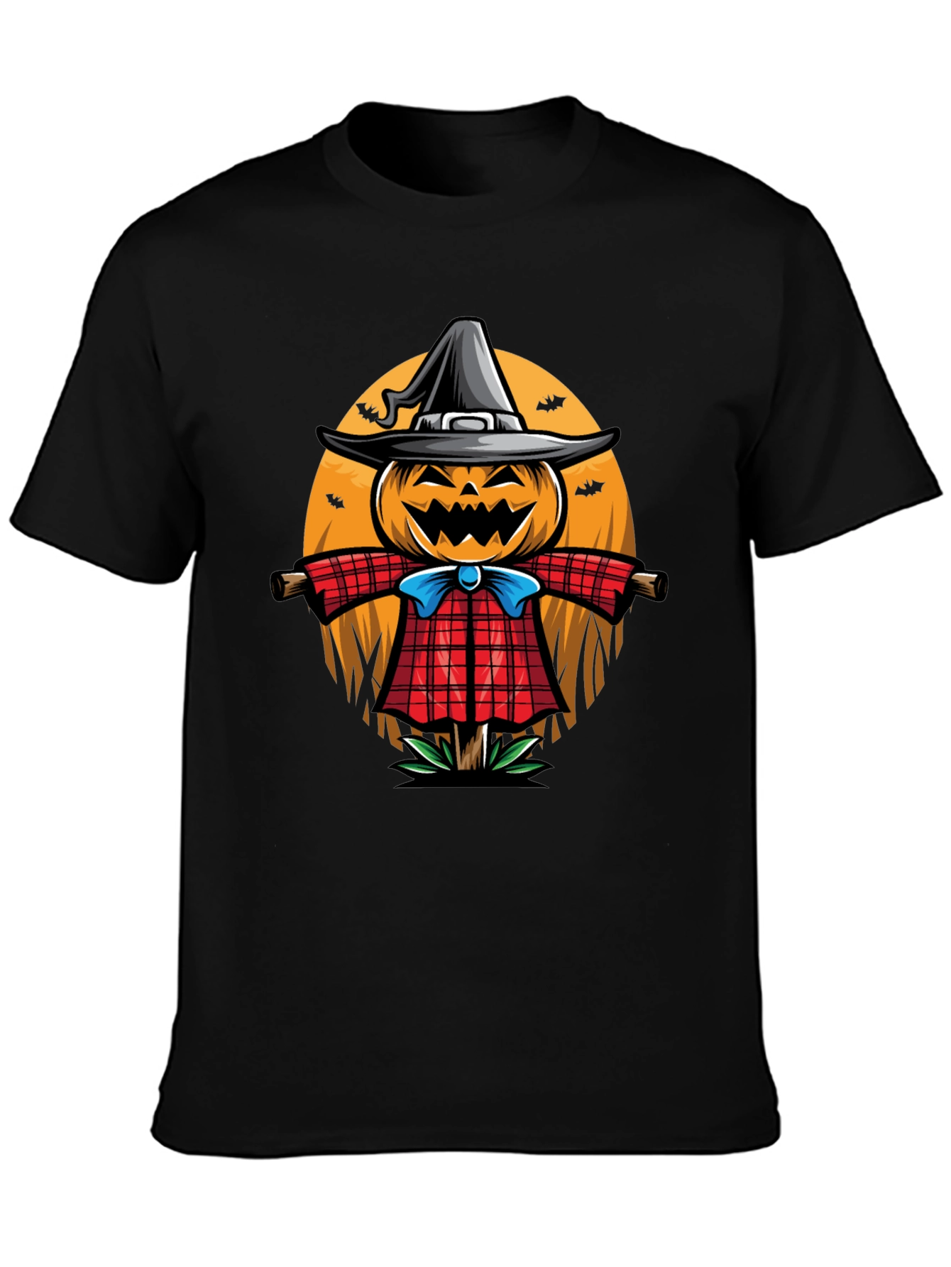 Halloween Scarecrow Graphic T-Shirt