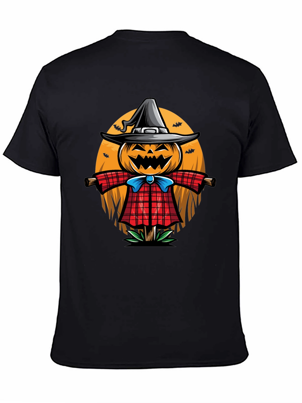 Halloween Scarecrow Graphic T-Shirt