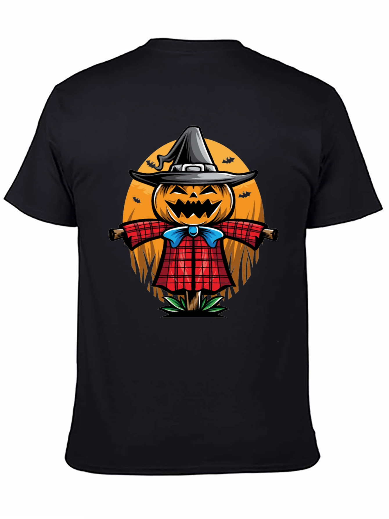 Halloween Scarecrow Graphic T-Shirt