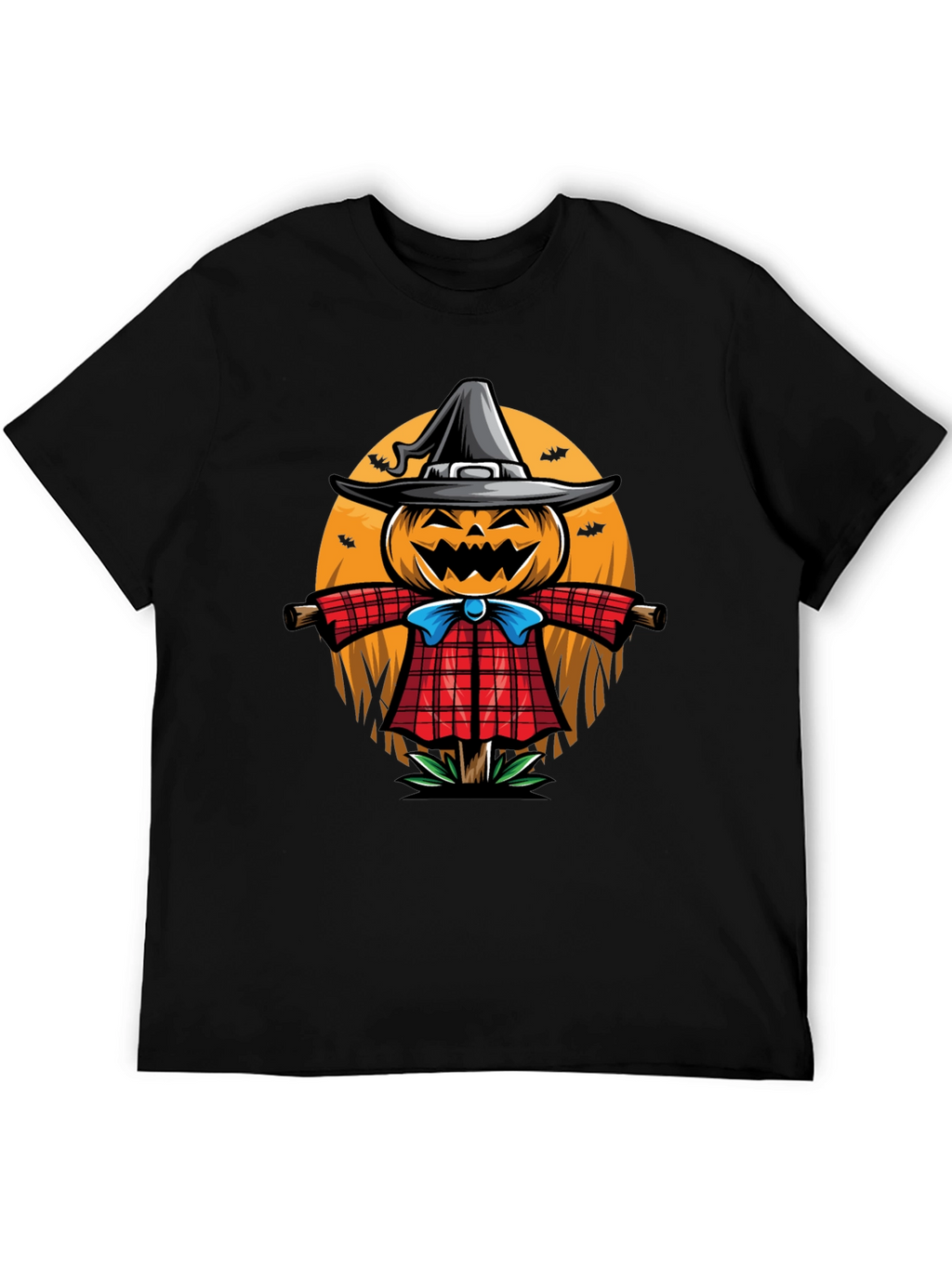 Halloween Scarecrow Graphic T-Shirt