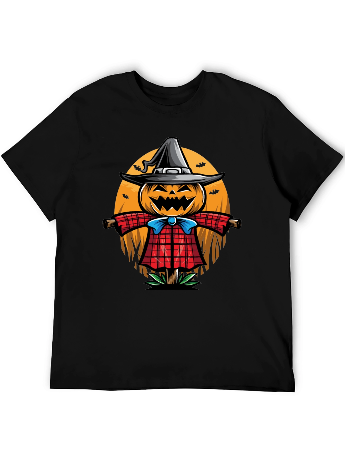Halloween Scarecrow Graphic T-Shirt
