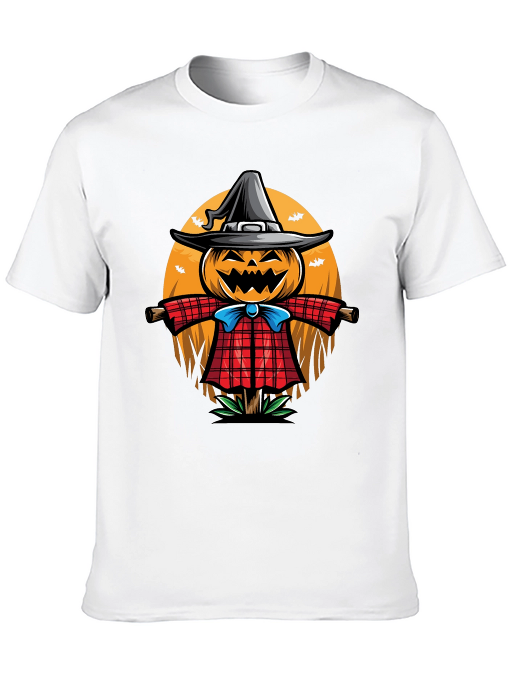 Halloween Scarecrow Graphic T-Shirt