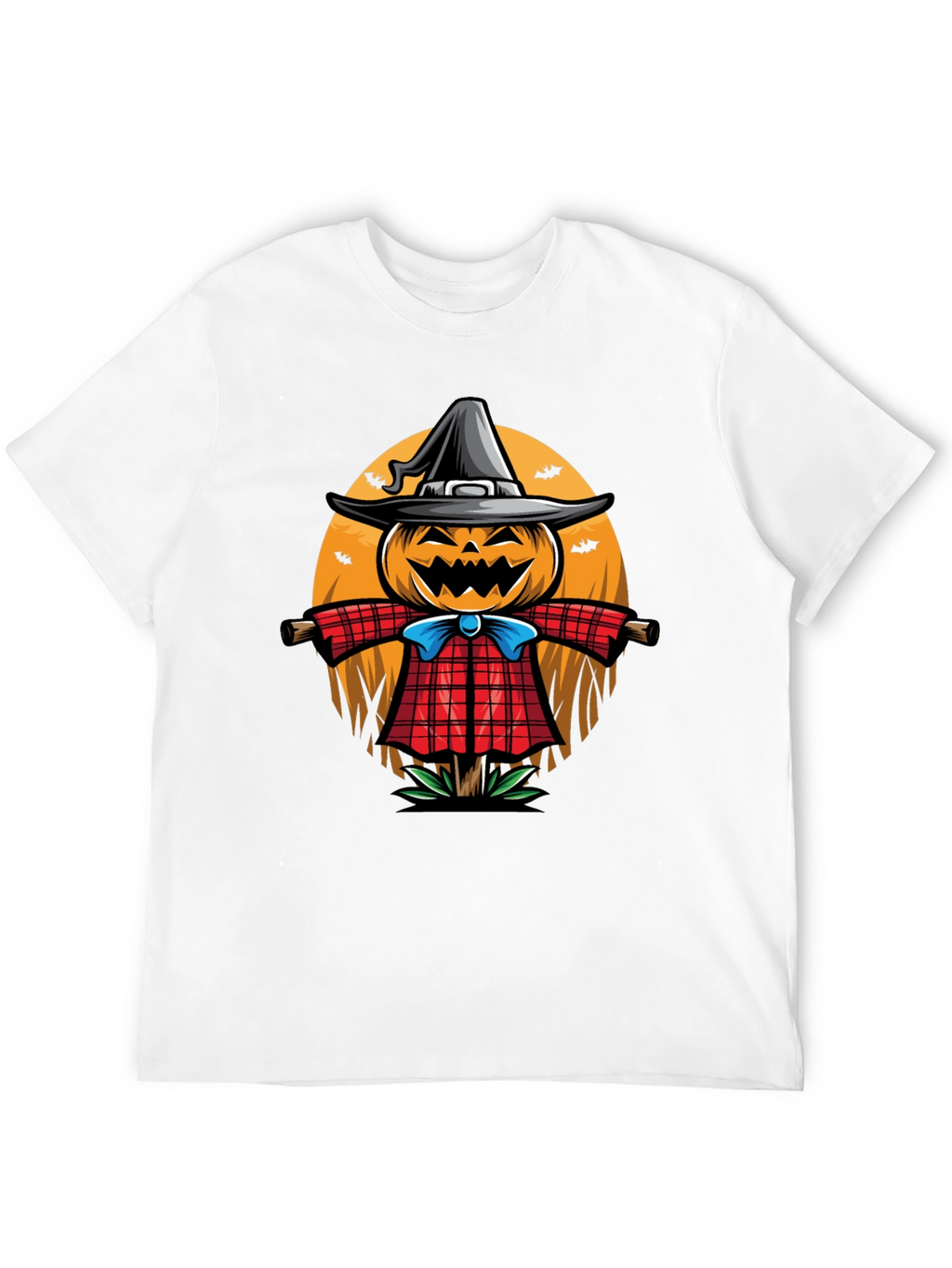 Halloween Scarecrow Graphic T-Shirt