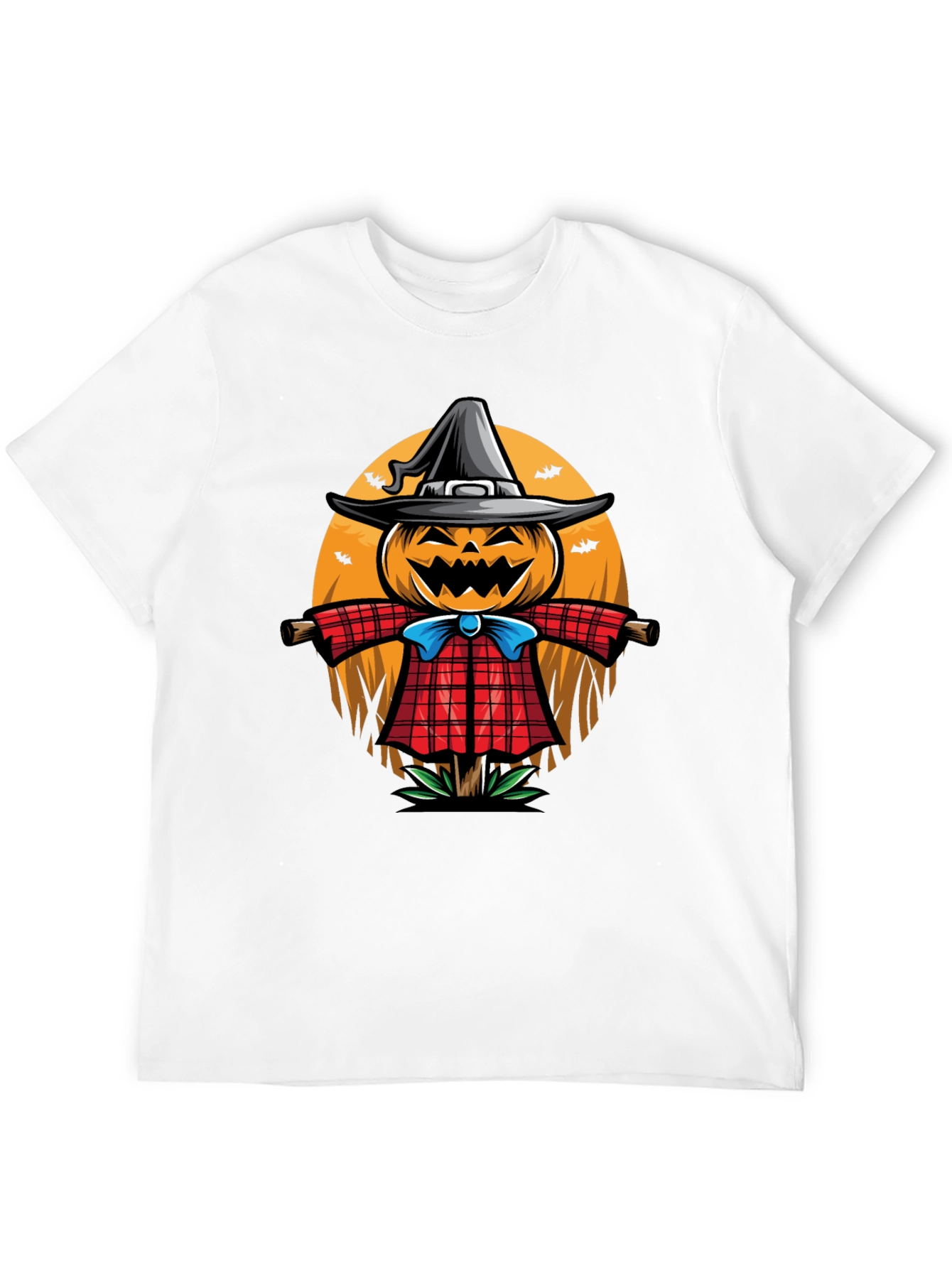 Halloween Scarecrow Graphic T-Shirt
