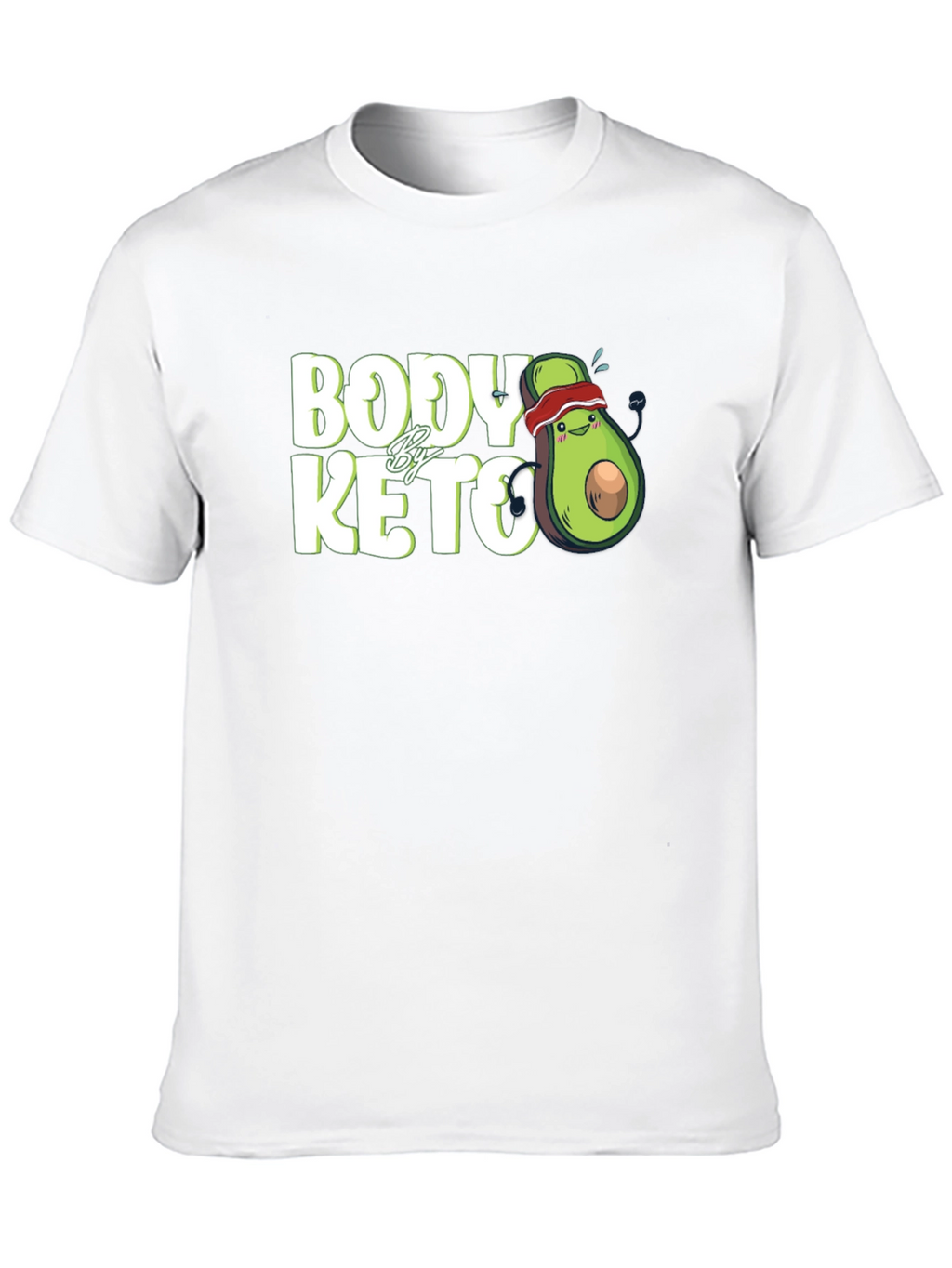 Body By Keto T-Shirt Avocado Running