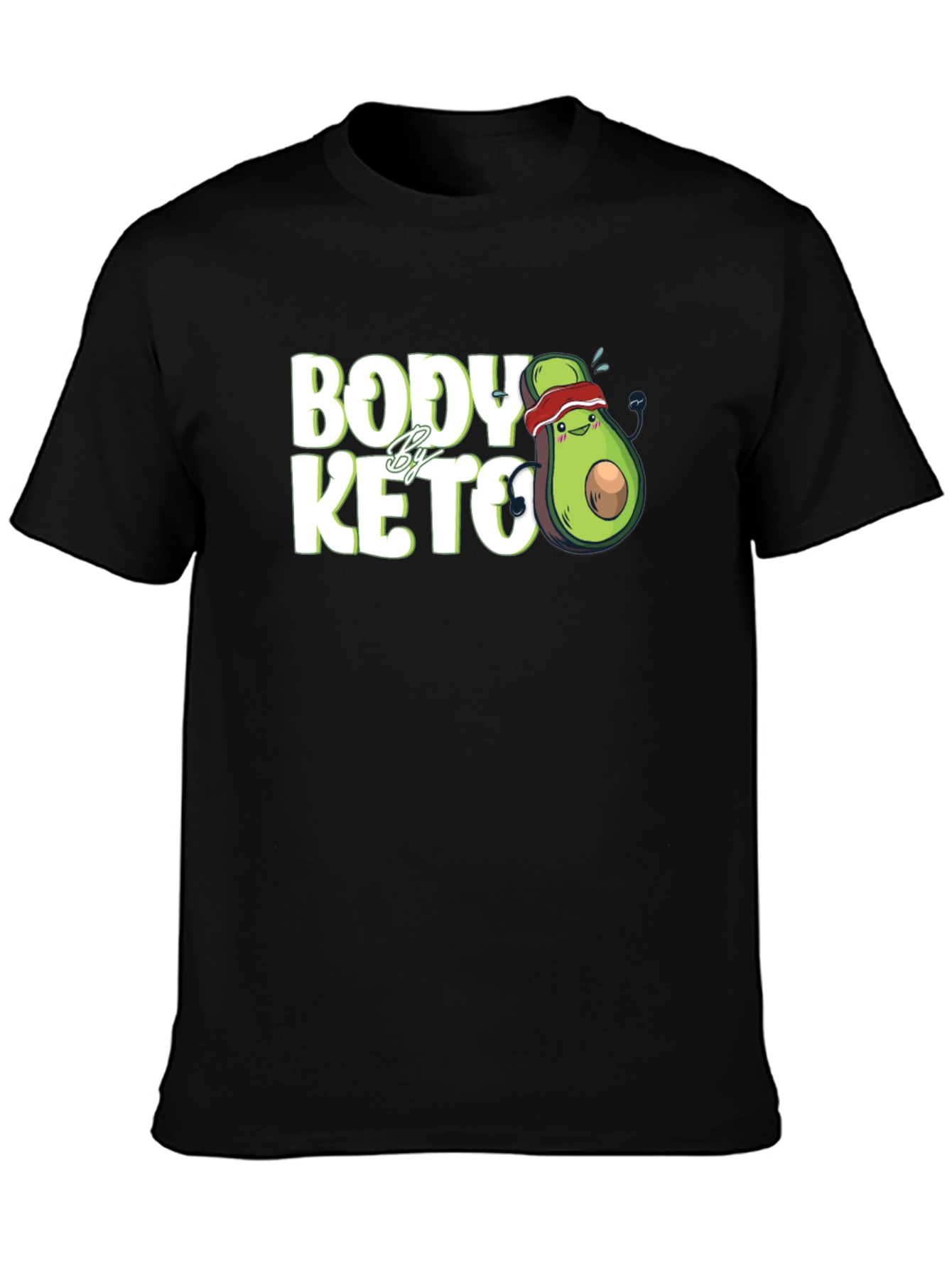 Body By Keto T-Shirt Avocado Running