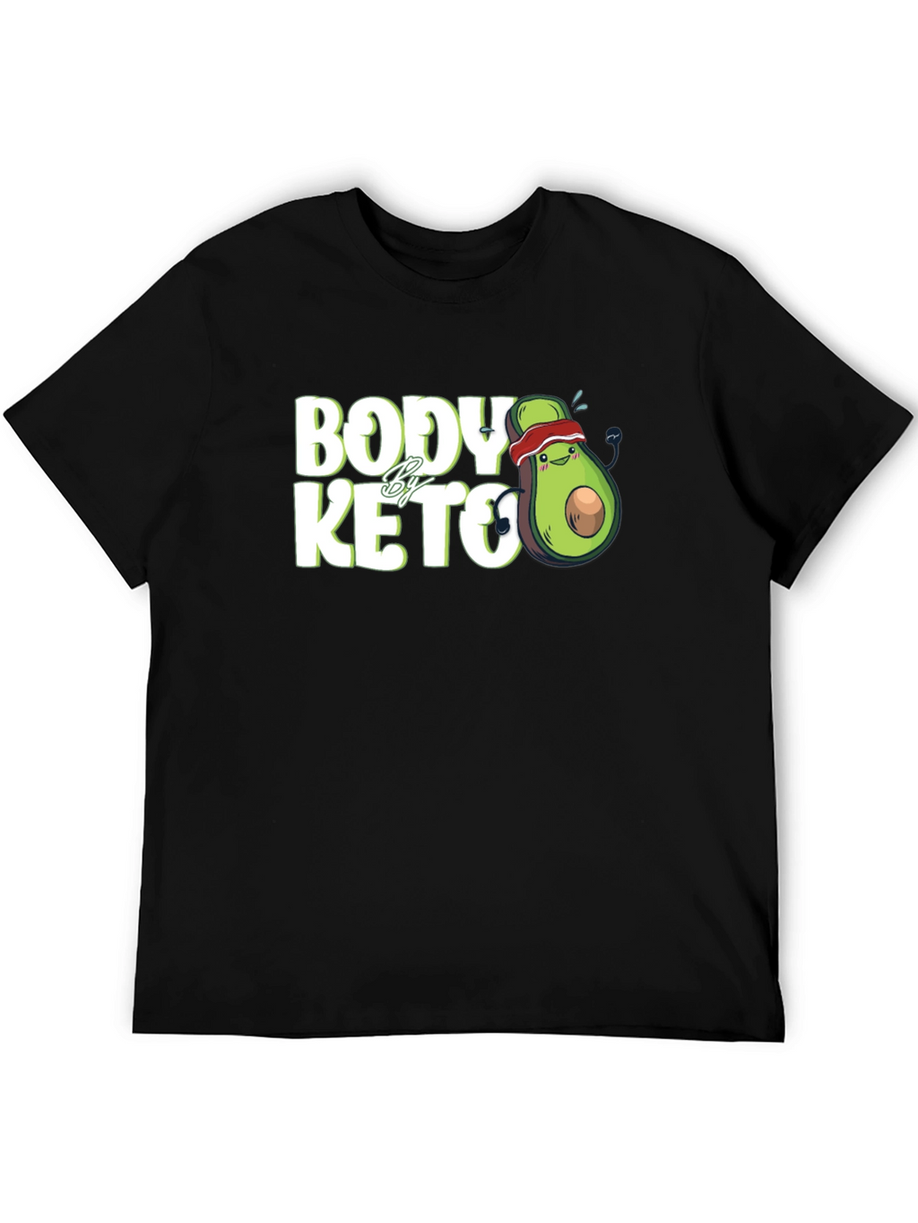 Body By Keto T-Shirt Avocado Running