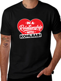 Kohlrabi Relationship Black T-Shirt