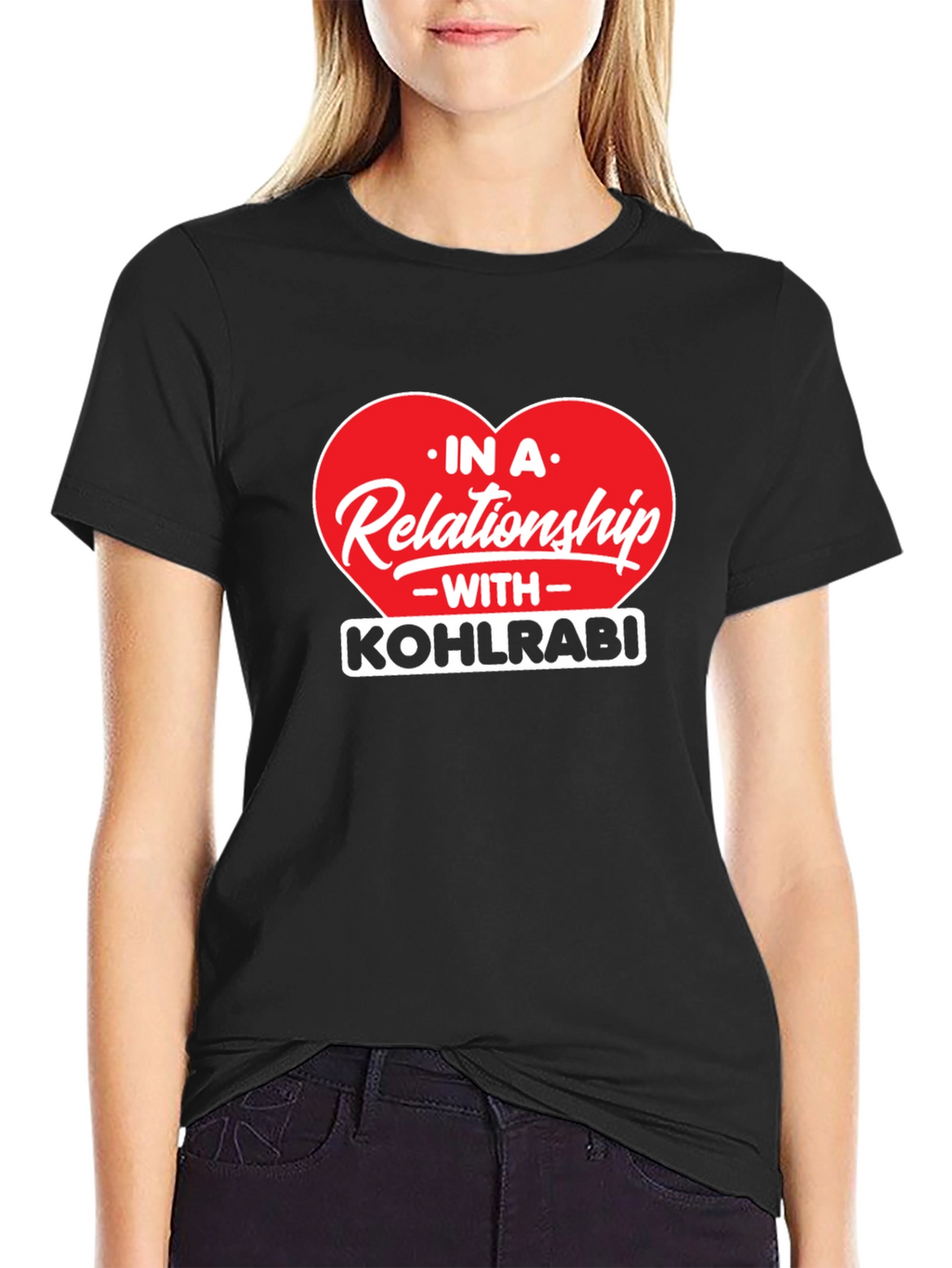 Kohlrabi Relationship Black T-Shirt
