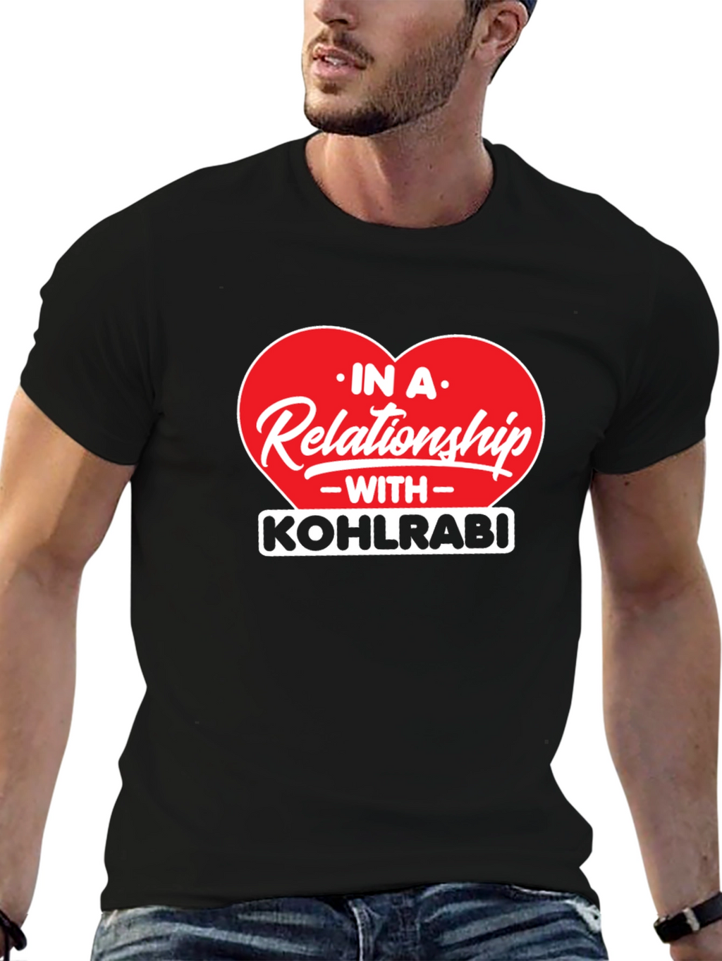Kohlrabi Relationship Black T-Shirt