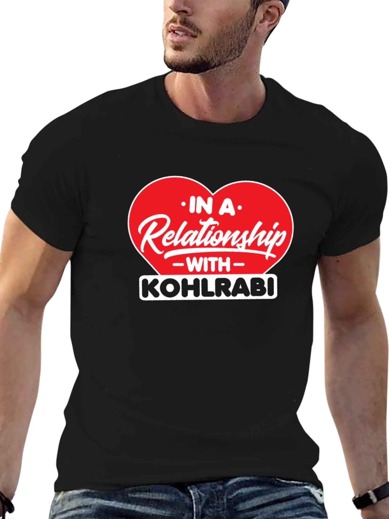 Kohlrabi Relationship Black T-Shirt