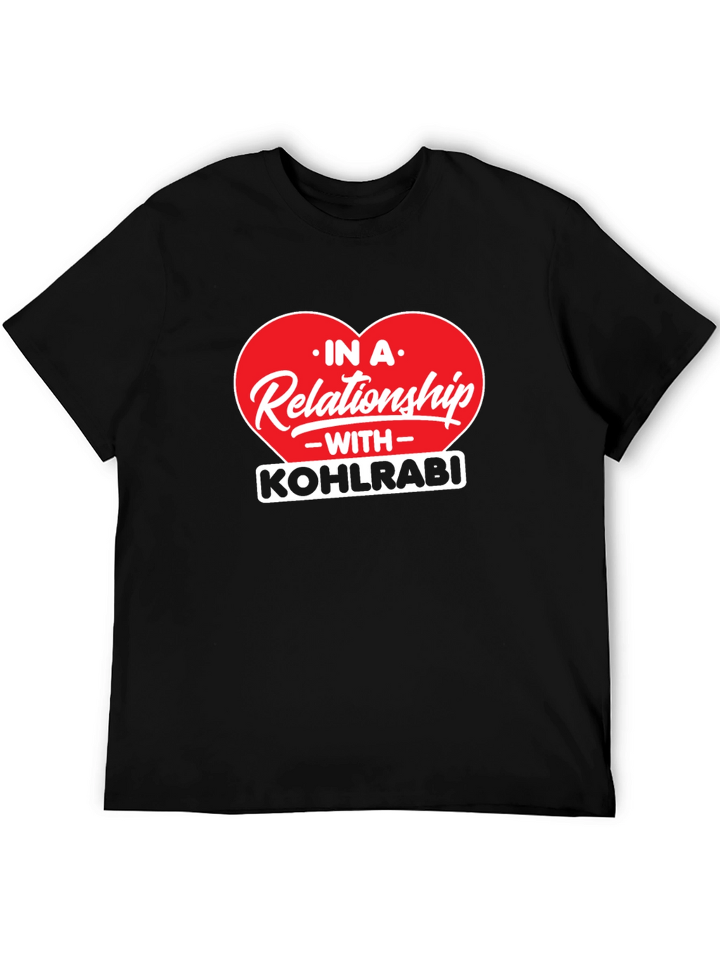 Kohlrabi Relationship Black T-Shirt