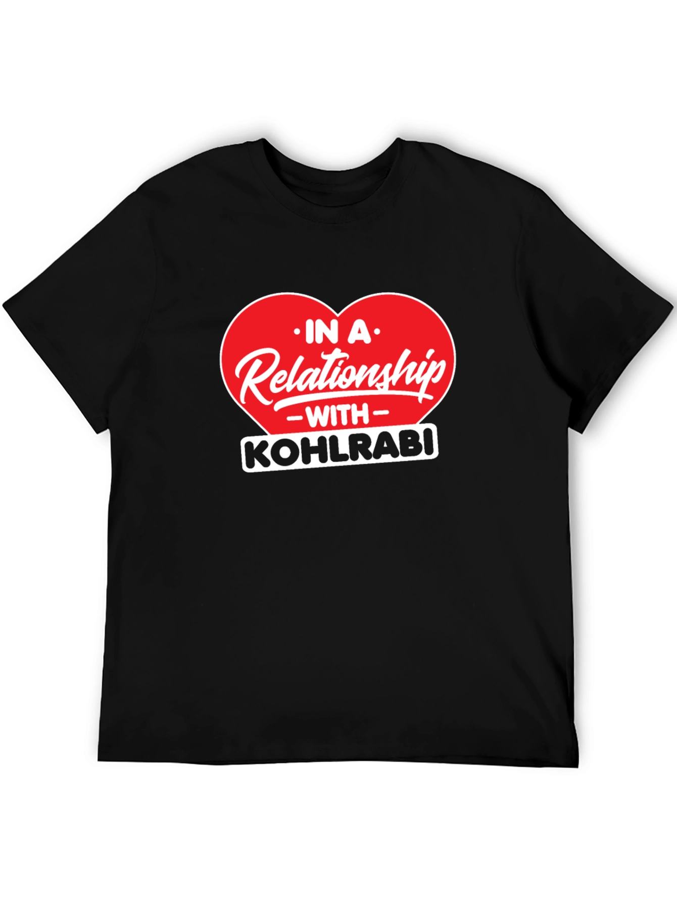 Kohlrabi Relationship Black T-Shirt